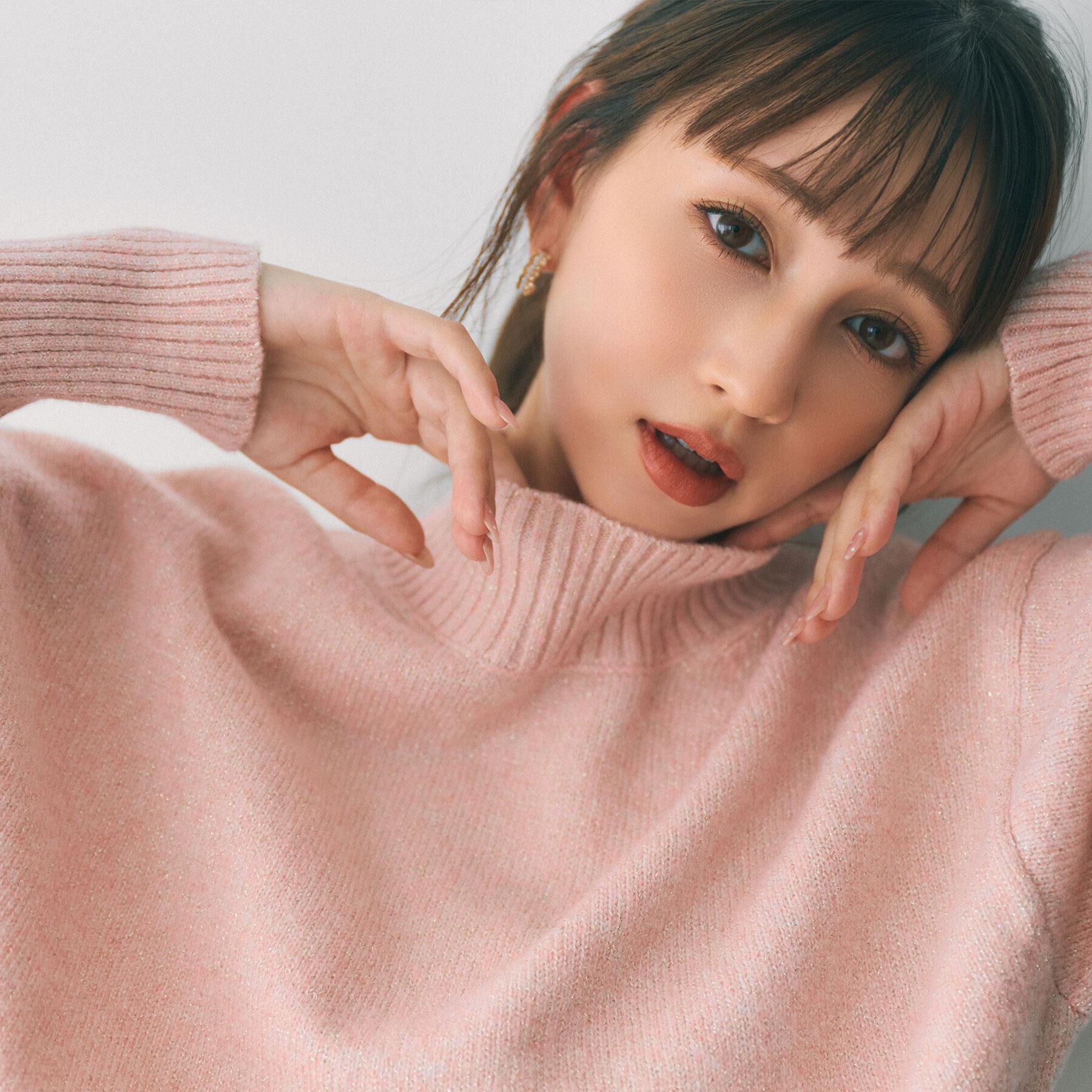 index「選べる2丈 ハイネックカラーミックスラメニット【洗濯機OK】」|ニット・セーター|