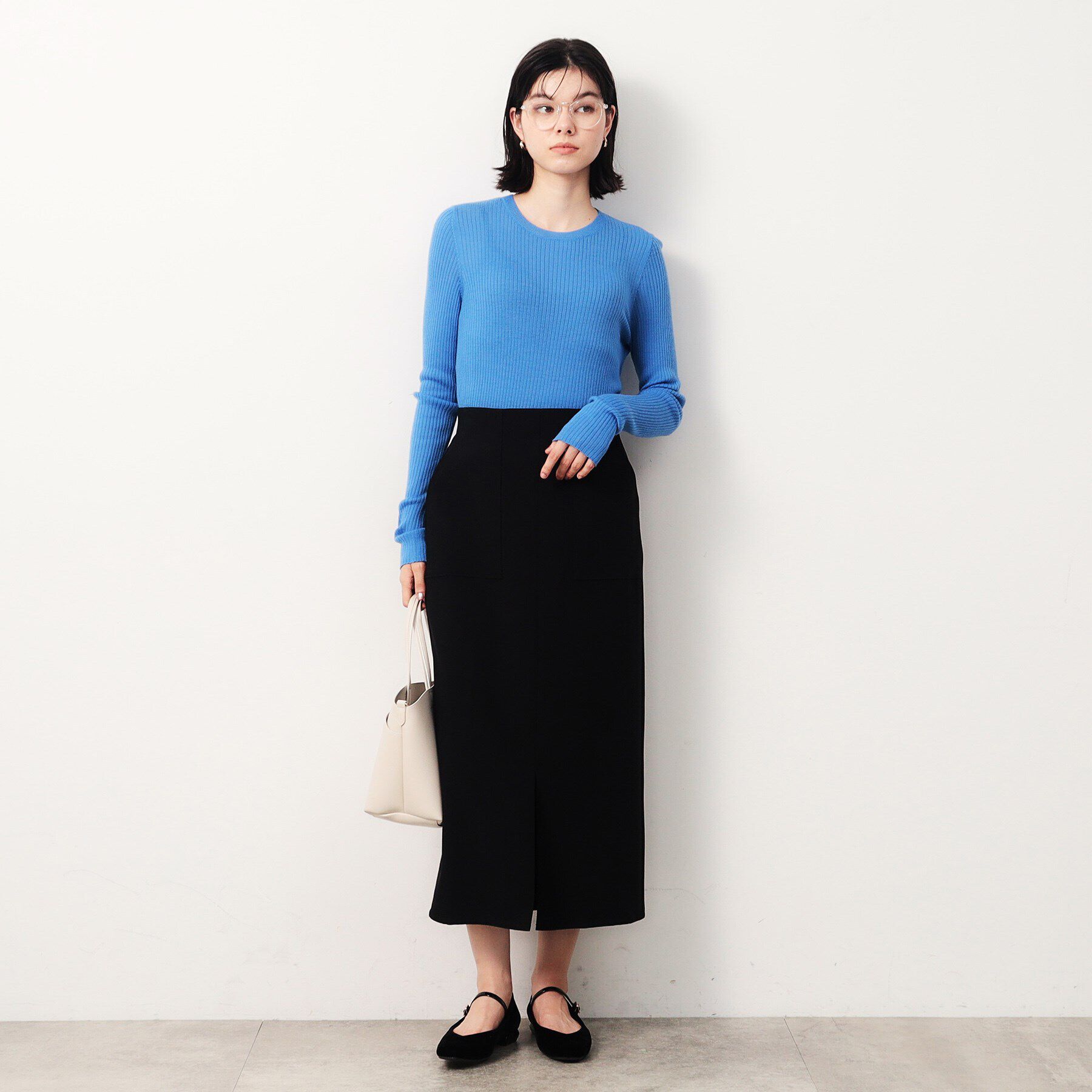 OPAQUE.CLIP「ストレッチタイトスカート【洗濯機洗い可】」|スカート|