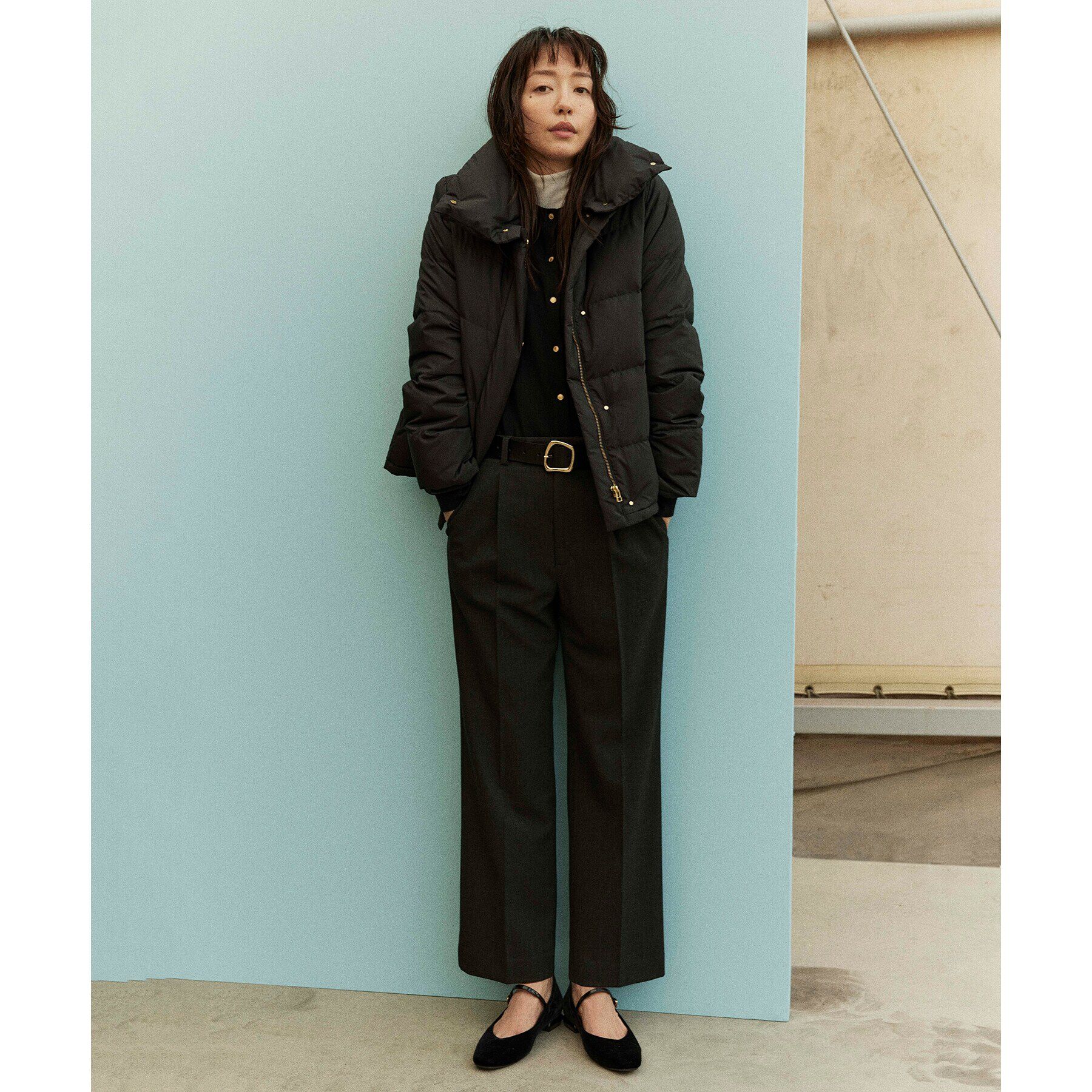 OPAQUE.CLIP「《S-LLsize》裏起毛ストレッチフレアパンツ【吸湿発熱/洗濯機洗い可】」|その他|