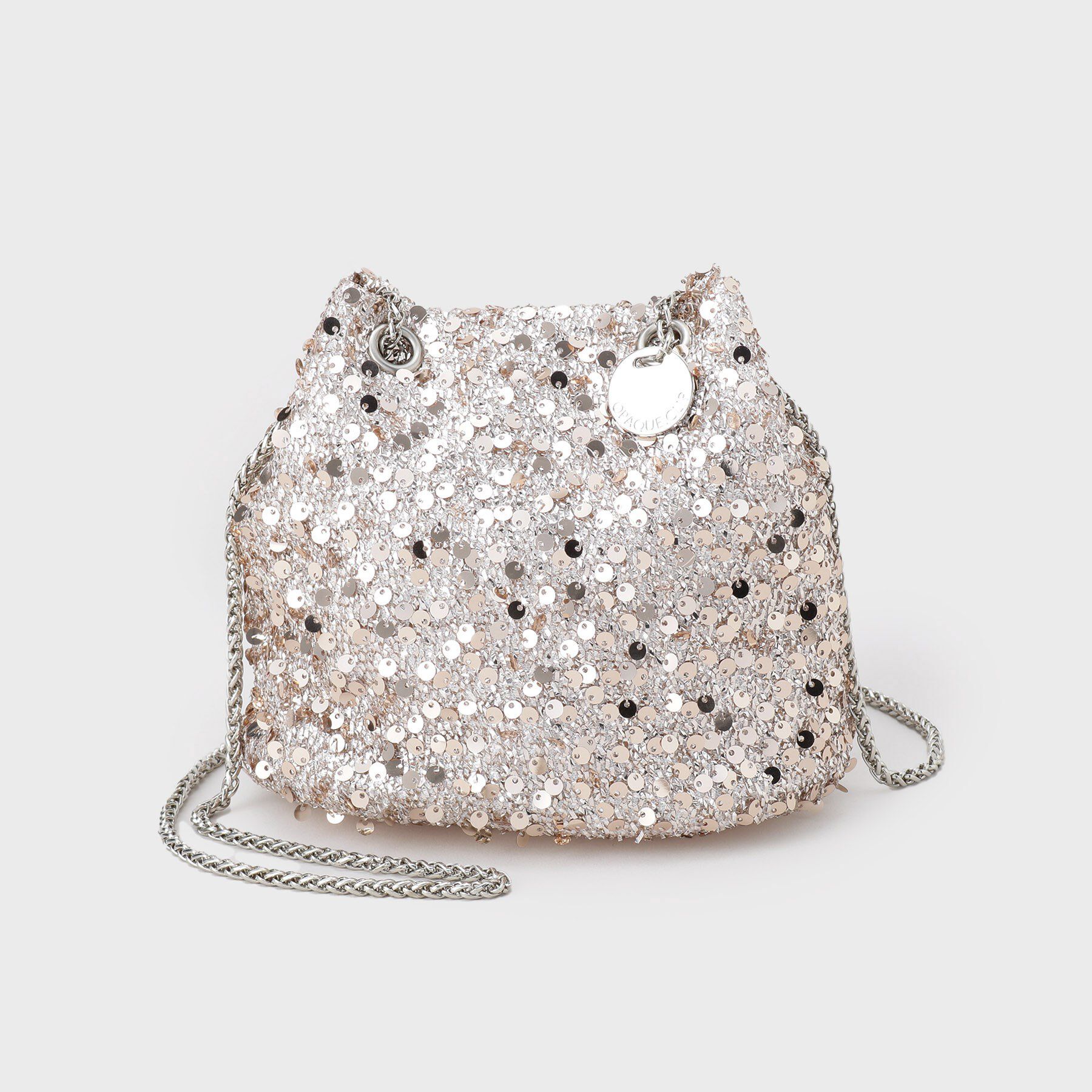 OPAQUE.CLIP「【6色展開】シャイニー素材巾着ミニショルダーバッグ」|ショルダー・メッセンジャー|