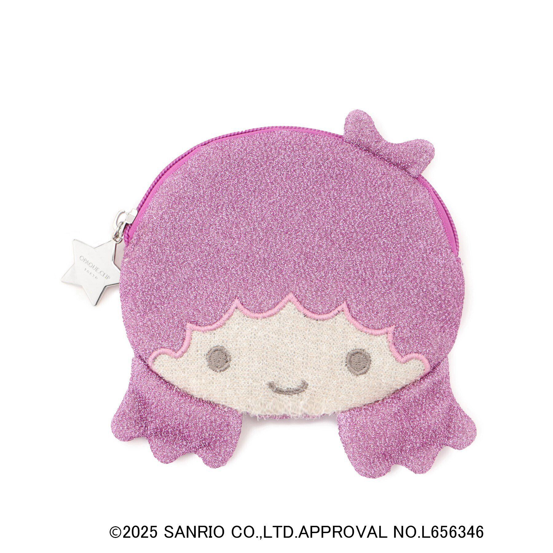 OPAQUE.CLIP「【リトルツインスターズコラボ】キキ＆ララ ララフェイス型フラットポーチ」|ポーチ|ピンク(872)