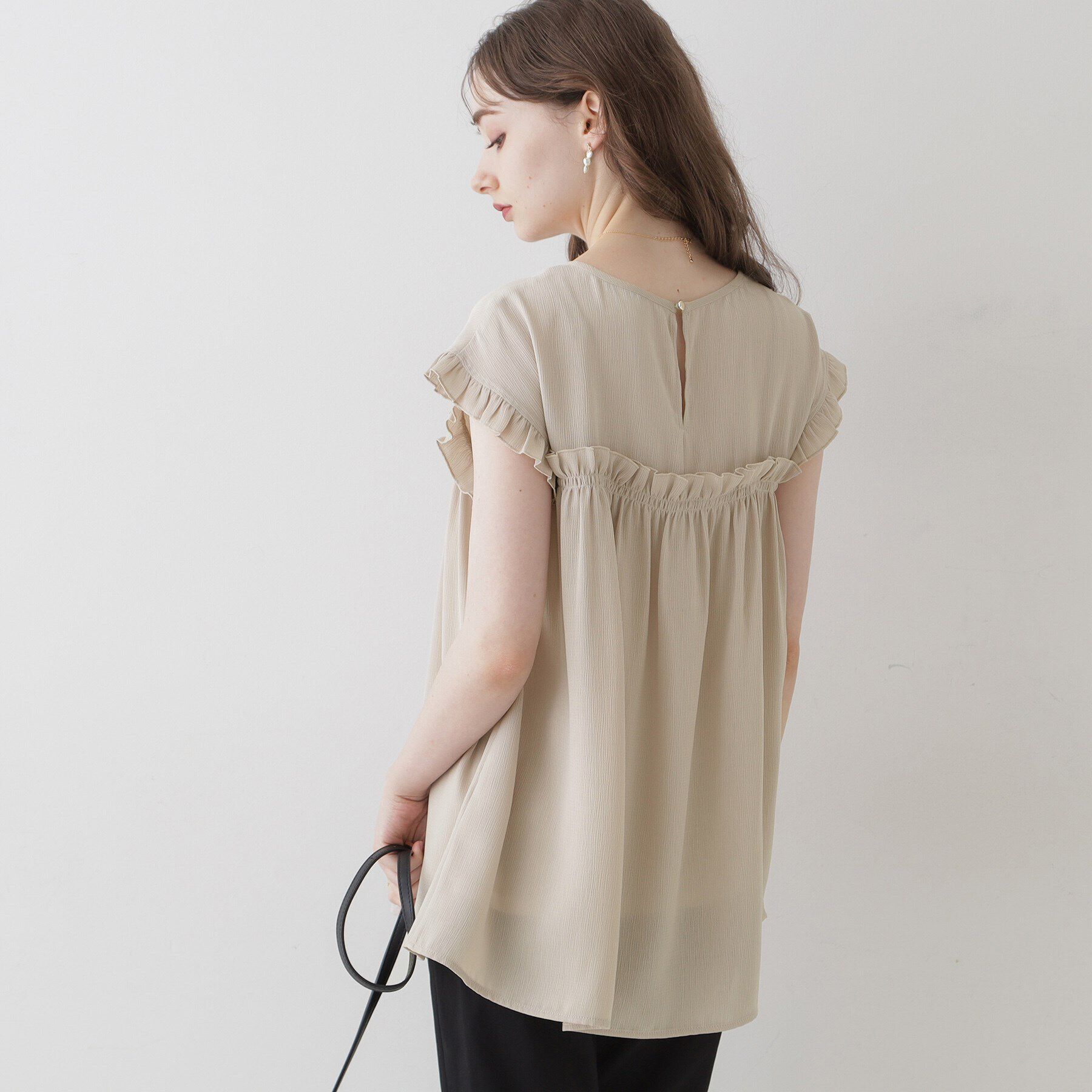 Couture broach「【インしないでキマる長め丈】フリルデザインチュニック」|チュニック|