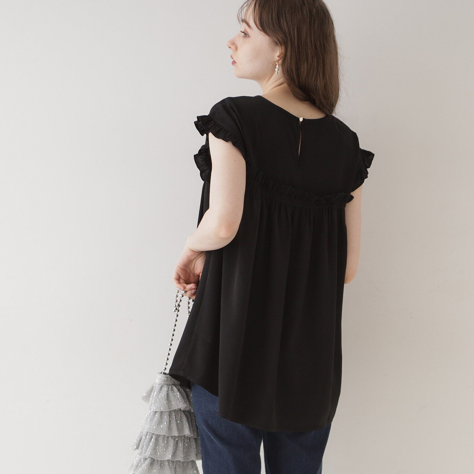 Couture broach「【インしないでキマる長め丈】フリルデザインチュニック」|チュニック|