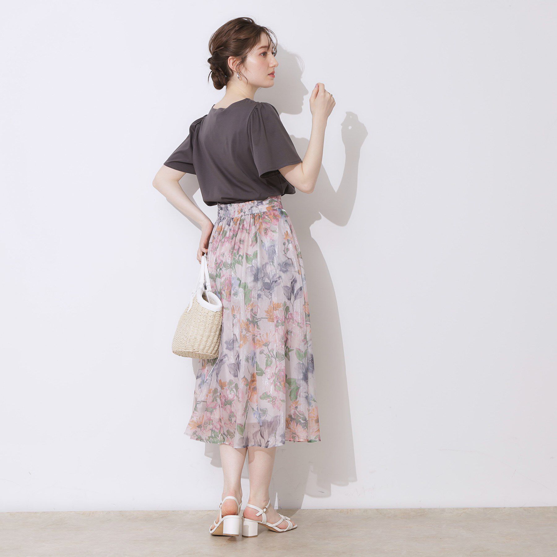 Couture broach「【接触冷感・UVカット】トゥシューズプリントTシャツ」|Tシャツ・カットソー|