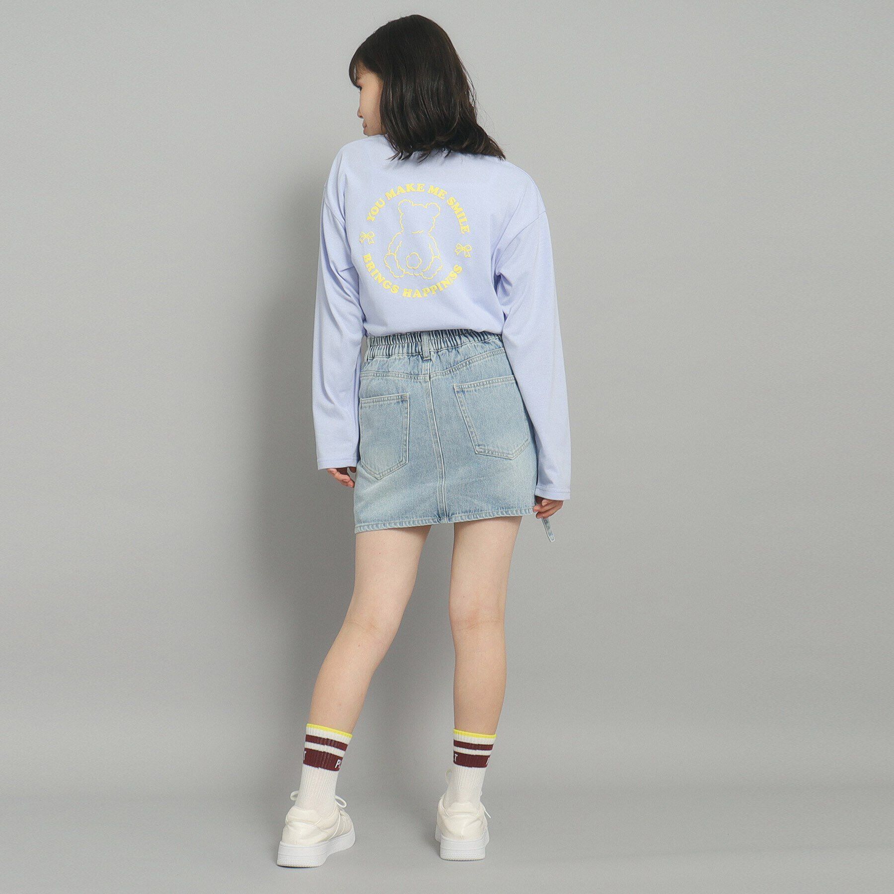 PINK-latte「【インナー付き】デニムカーゴスカート」|スカート|