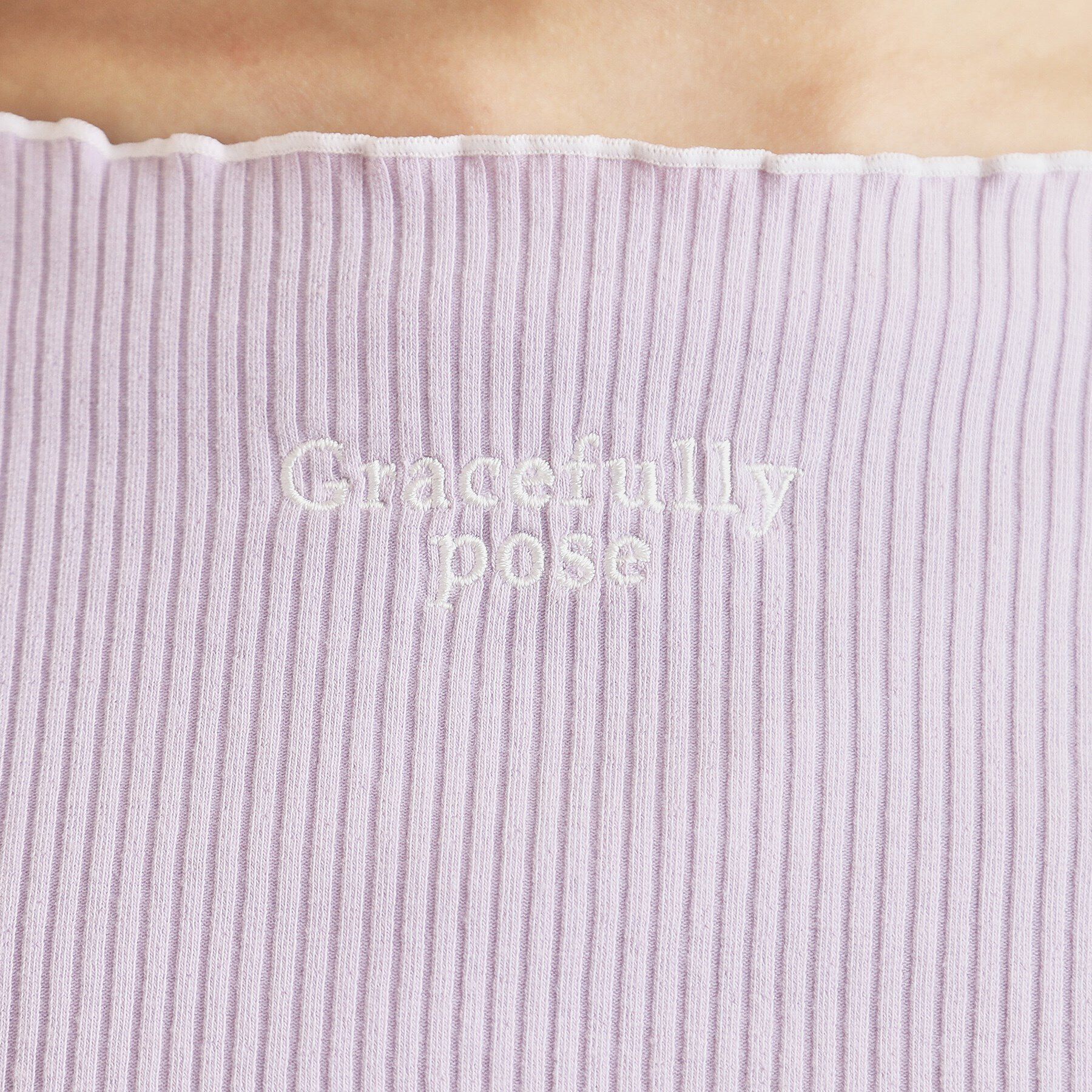 PINK-latte「【セットアイテム】オフショルテレコTシャツ＋テレコキャミ」|その他|