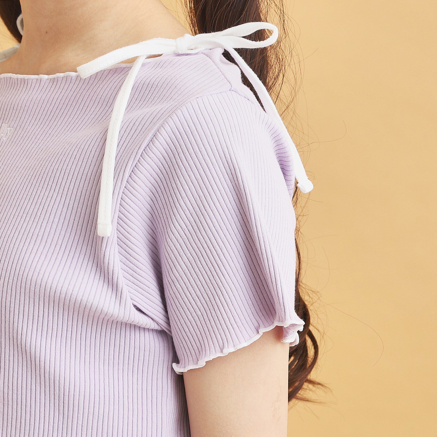 PINK-latte「【セットアイテム】オフショルテレコTシャツ＋テレコキャミ」|その他|