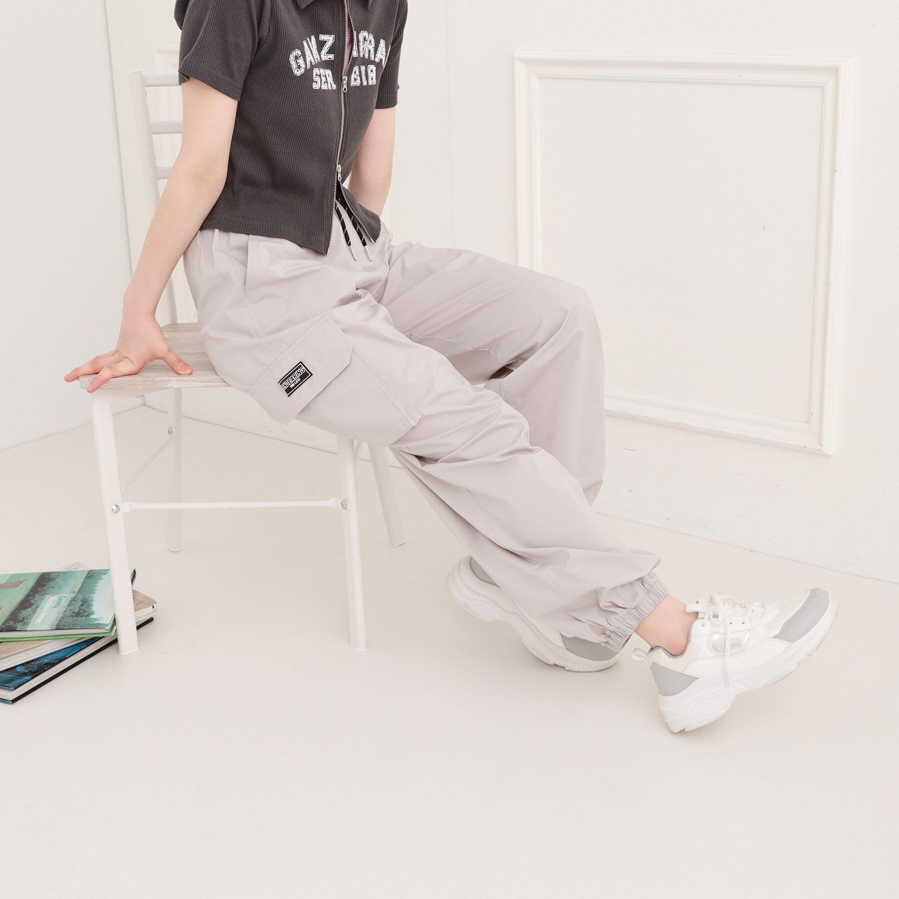 PINK-latte「シンプルカーゴパンツ」|その他|