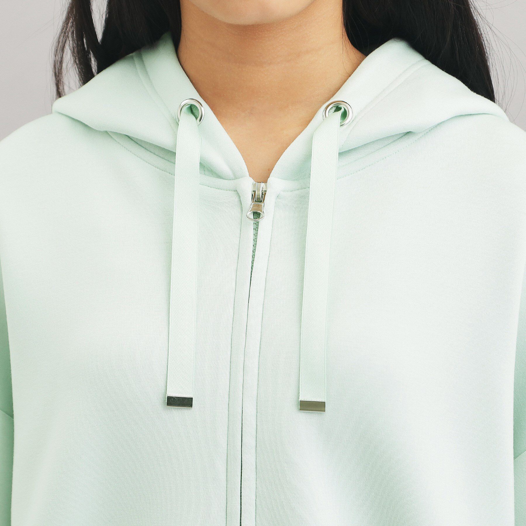 PINK-latte「ダンボールポンチパーカー」|カーディガン|