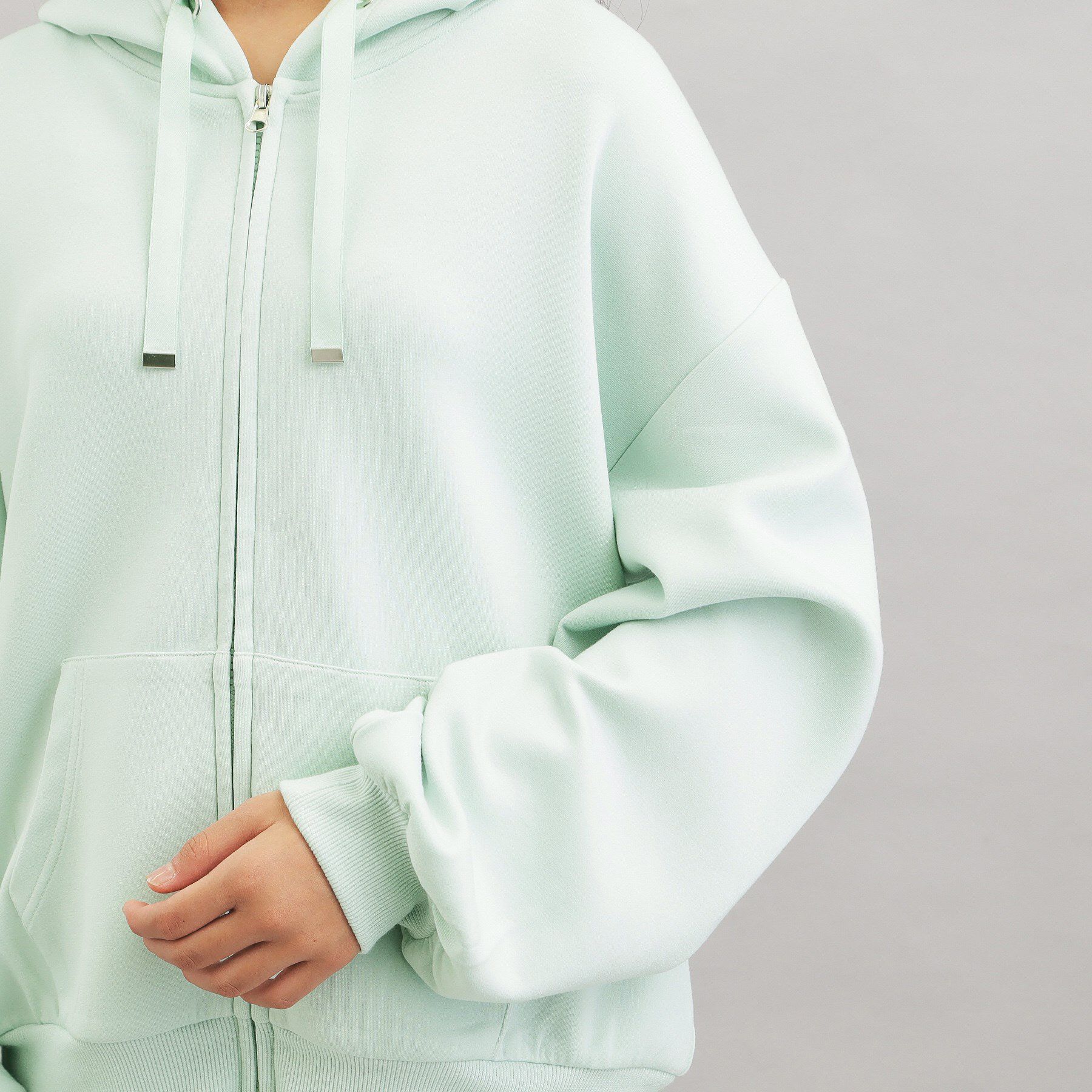 PINK-latte「ダンボールポンチパーカー」|カーディガン|