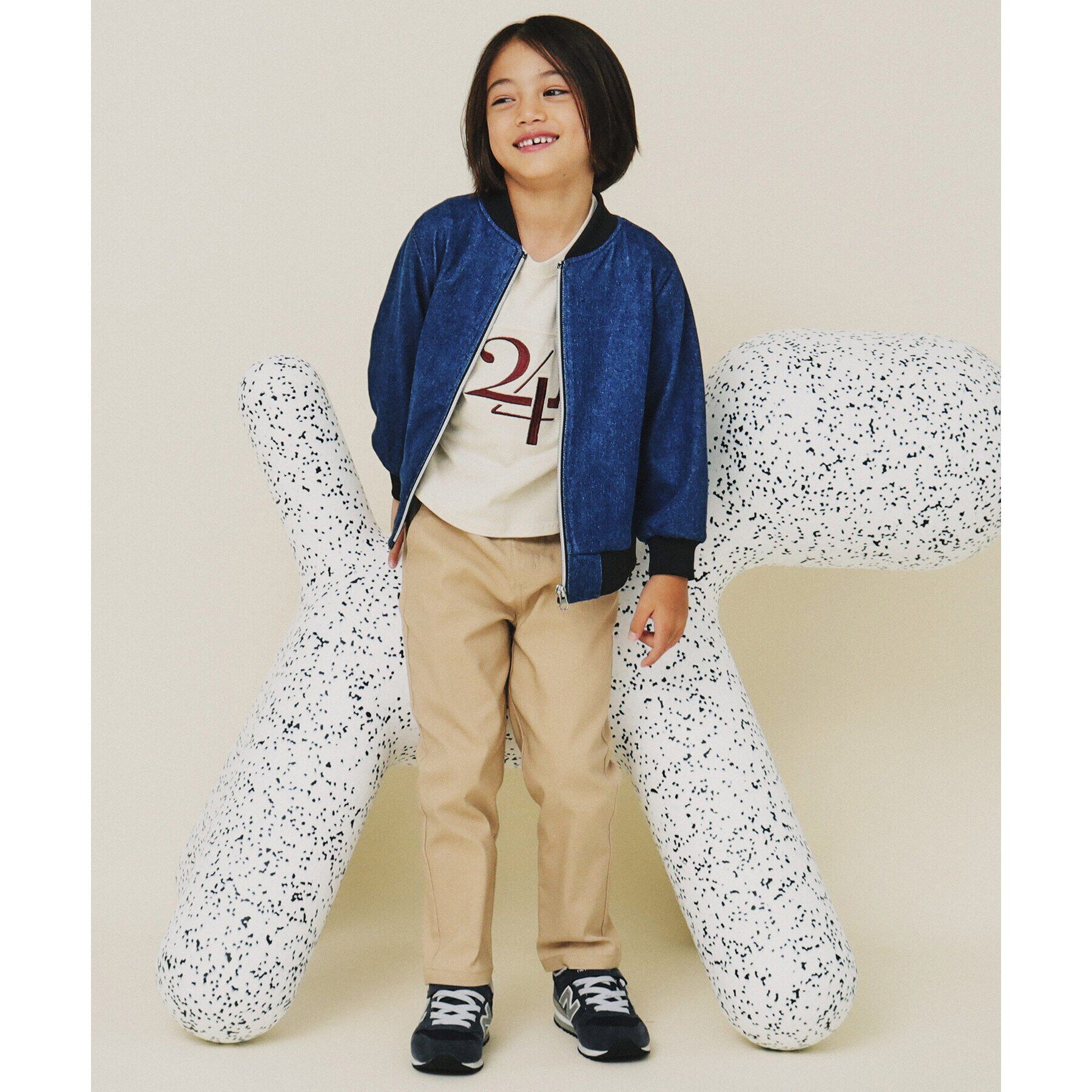 THE SHOP TK「【120－160】リブブルゾン/洗濯機OK」|ブルゾン・スタジャン|