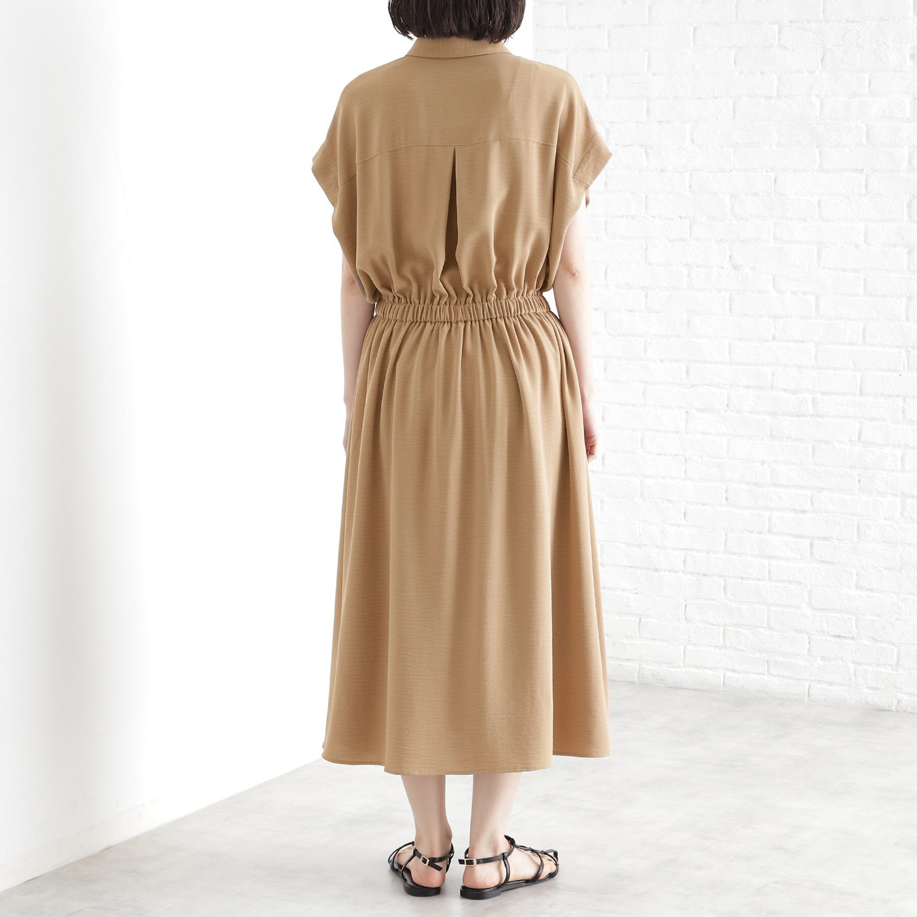 THE SHOP TK「シャツワンピース【防シワ／接触冷感／UV／洗濯機OK】」|ワンピース|