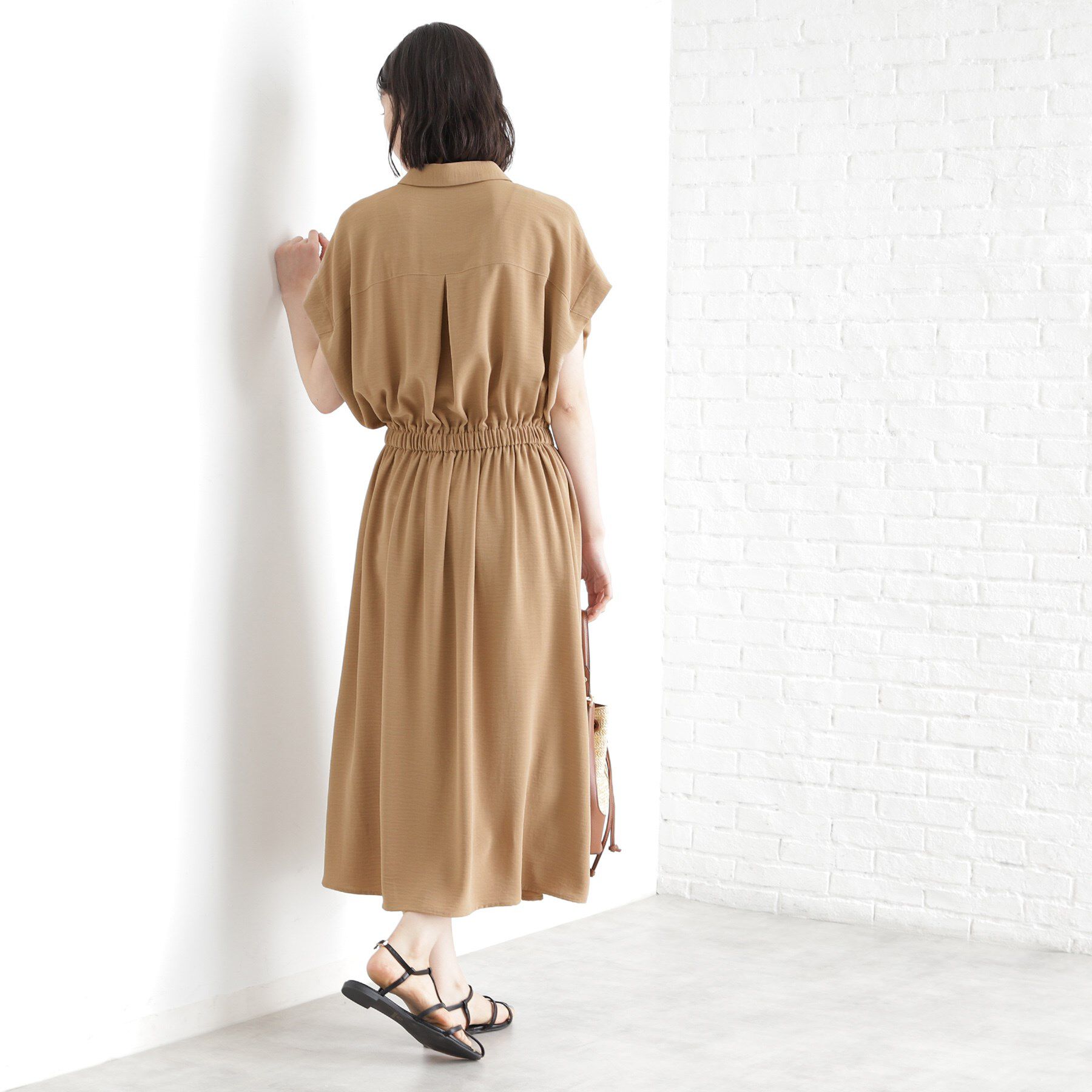 THE SHOP TK「シャツワンピース【防シワ／接触冷感／UV／洗濯機OK】」|ワンピース|