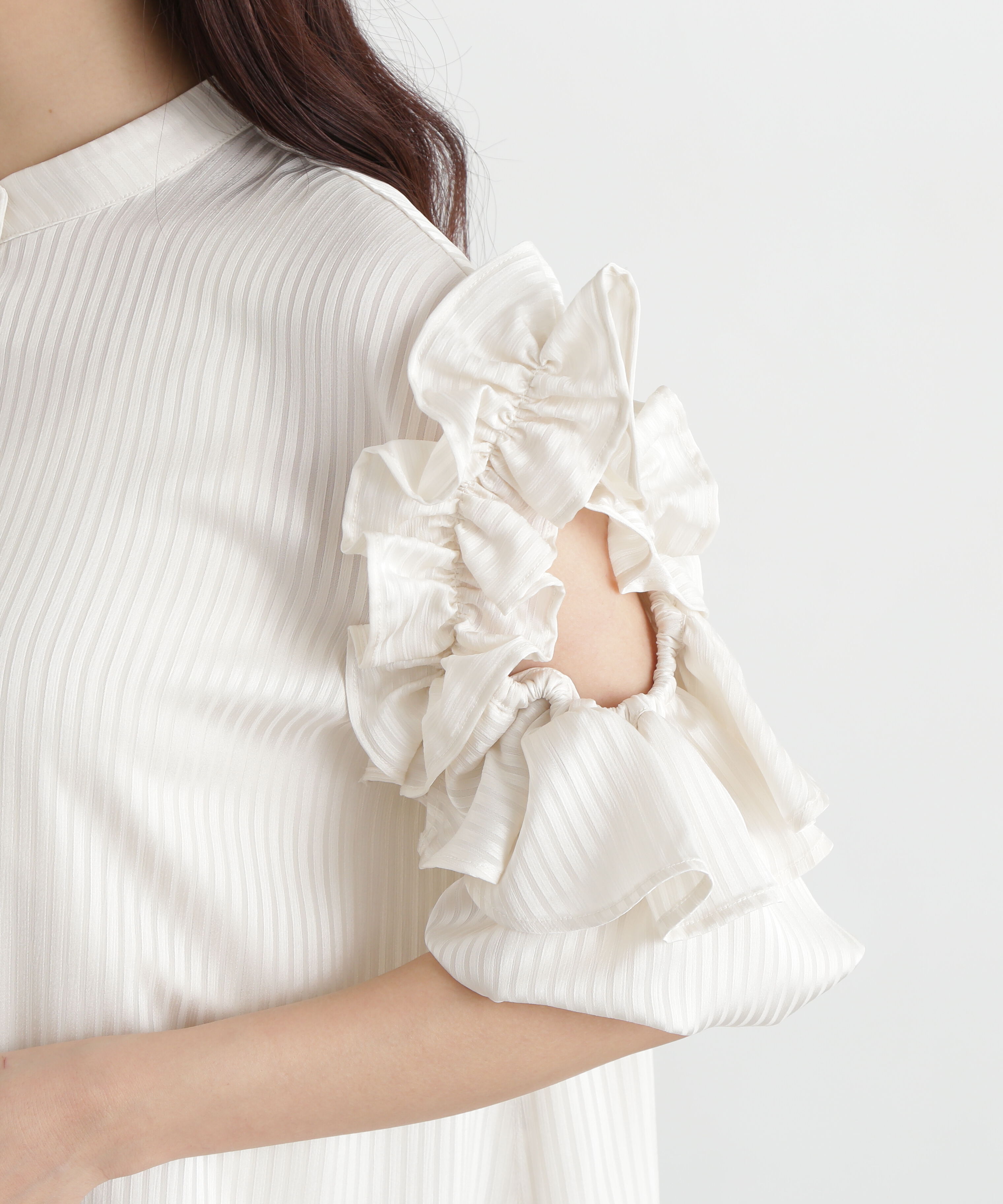  「ラッフルスリーブブラウス」|シャツ・ブラウス|