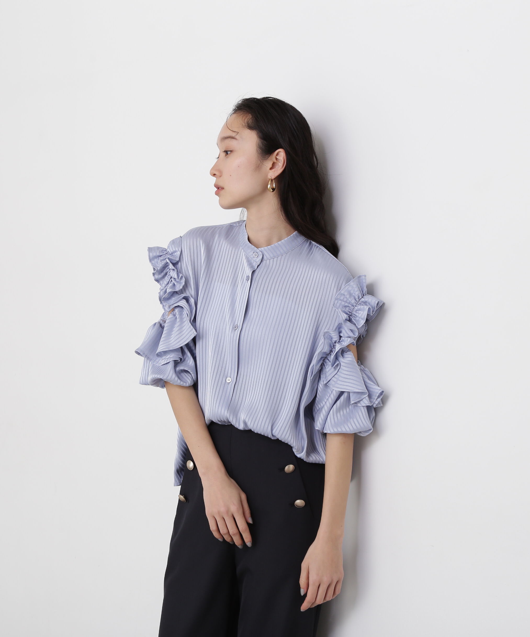  「ラッフルスリーブブラウス」|シャツ・ブラウス|