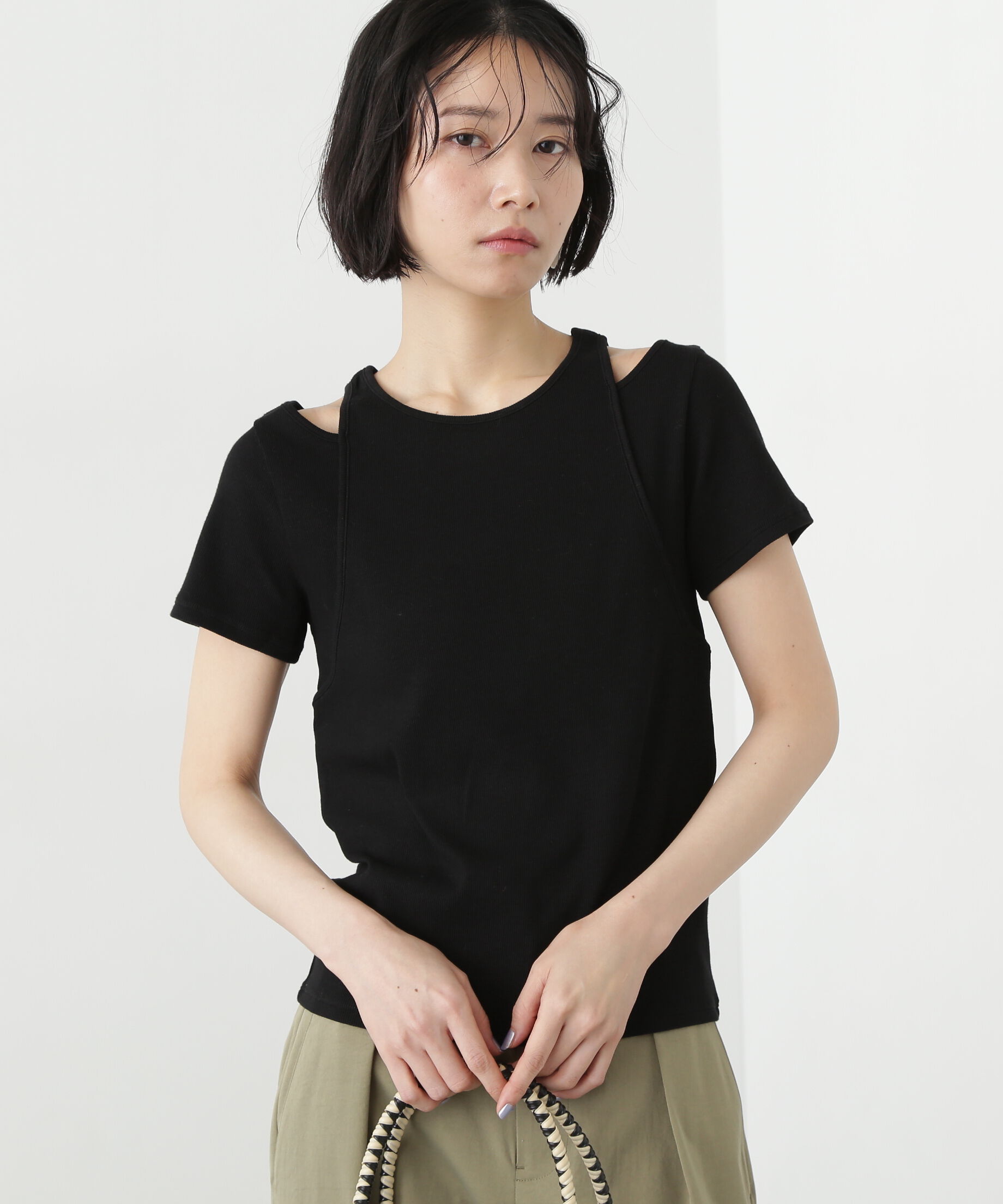  「タンクレイヤード風カットソー」|Tシャツ・カットソー|