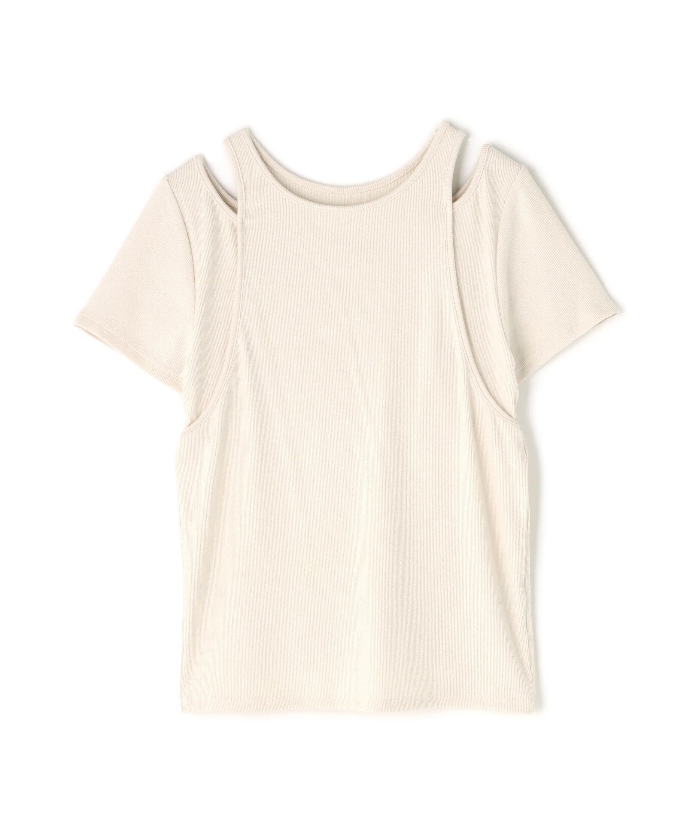  「タンクレイヤード風カットソー」|Tシャツ・カットソー|