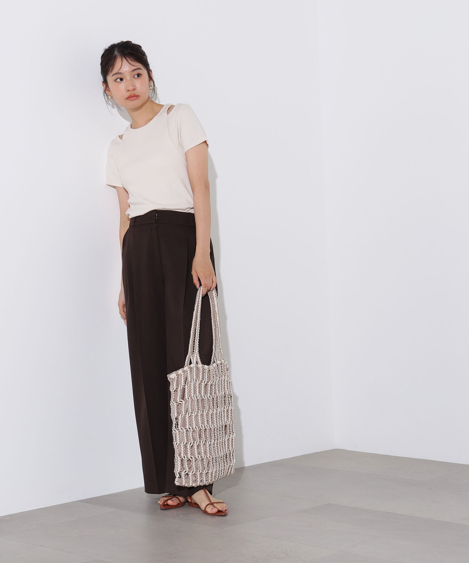  「タンクレイヤード風カットソー」|Tシャツ・カットソー|