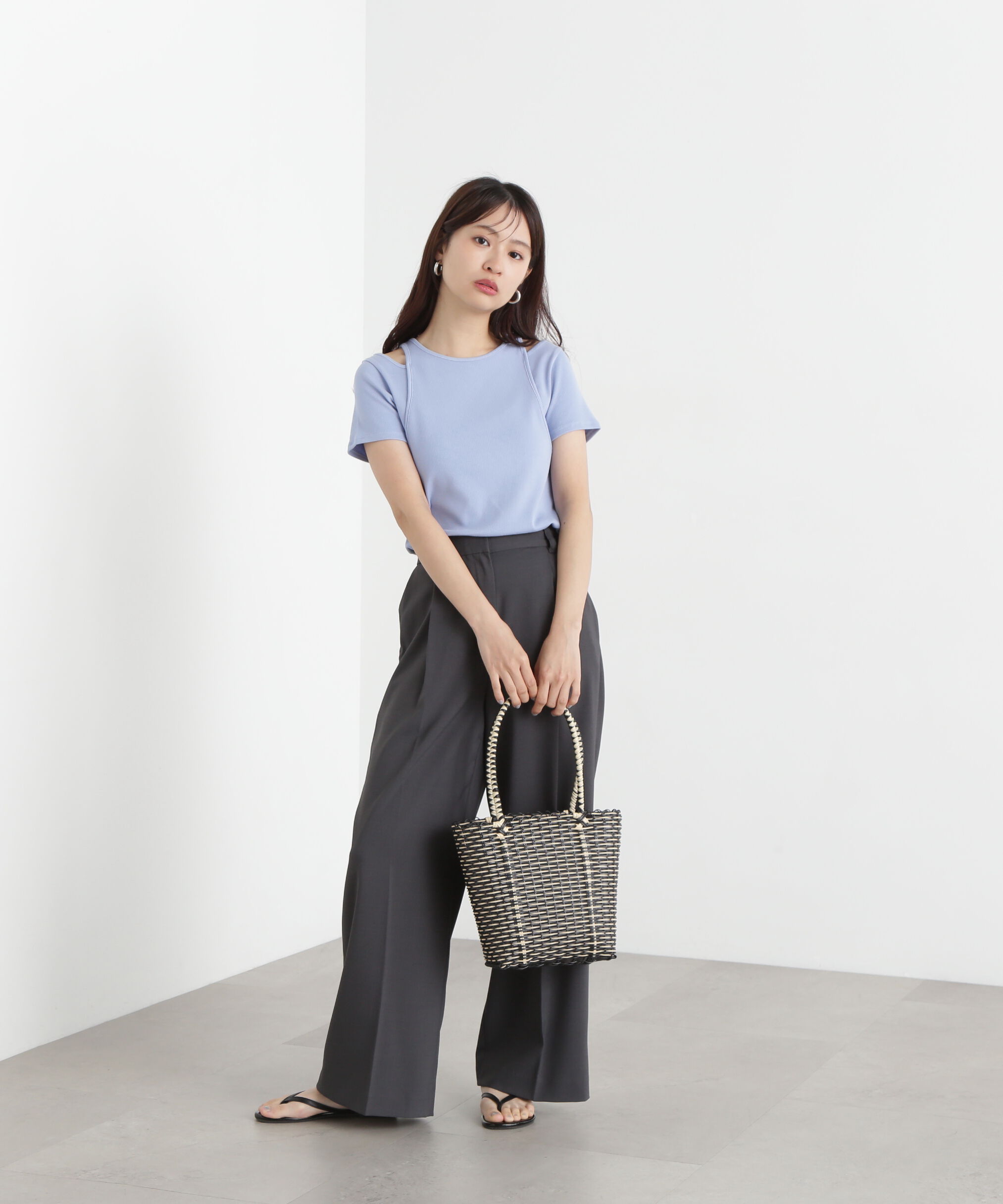  「タンクレイヤード風カットソー」|Tシャツ・カットソー|