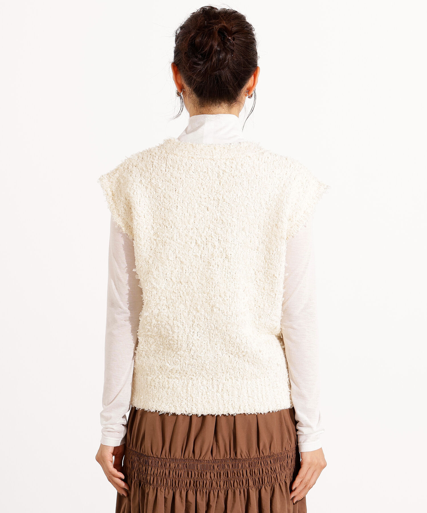  「Vネックニットジレ」|ニット・セーター|