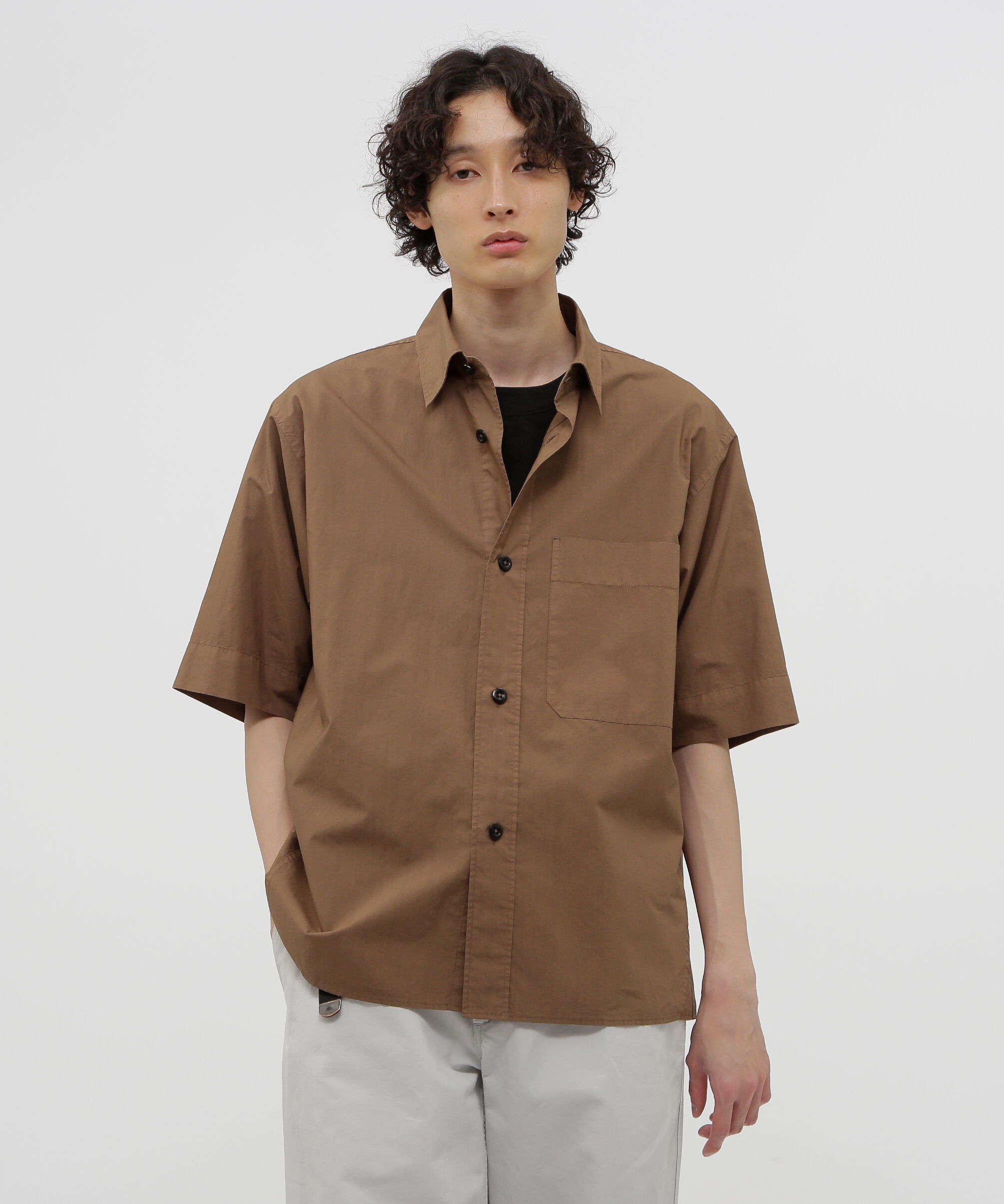 MHL.「COTTON RAMIE POPLIN」|シャツ・ブラウス|KHAKI