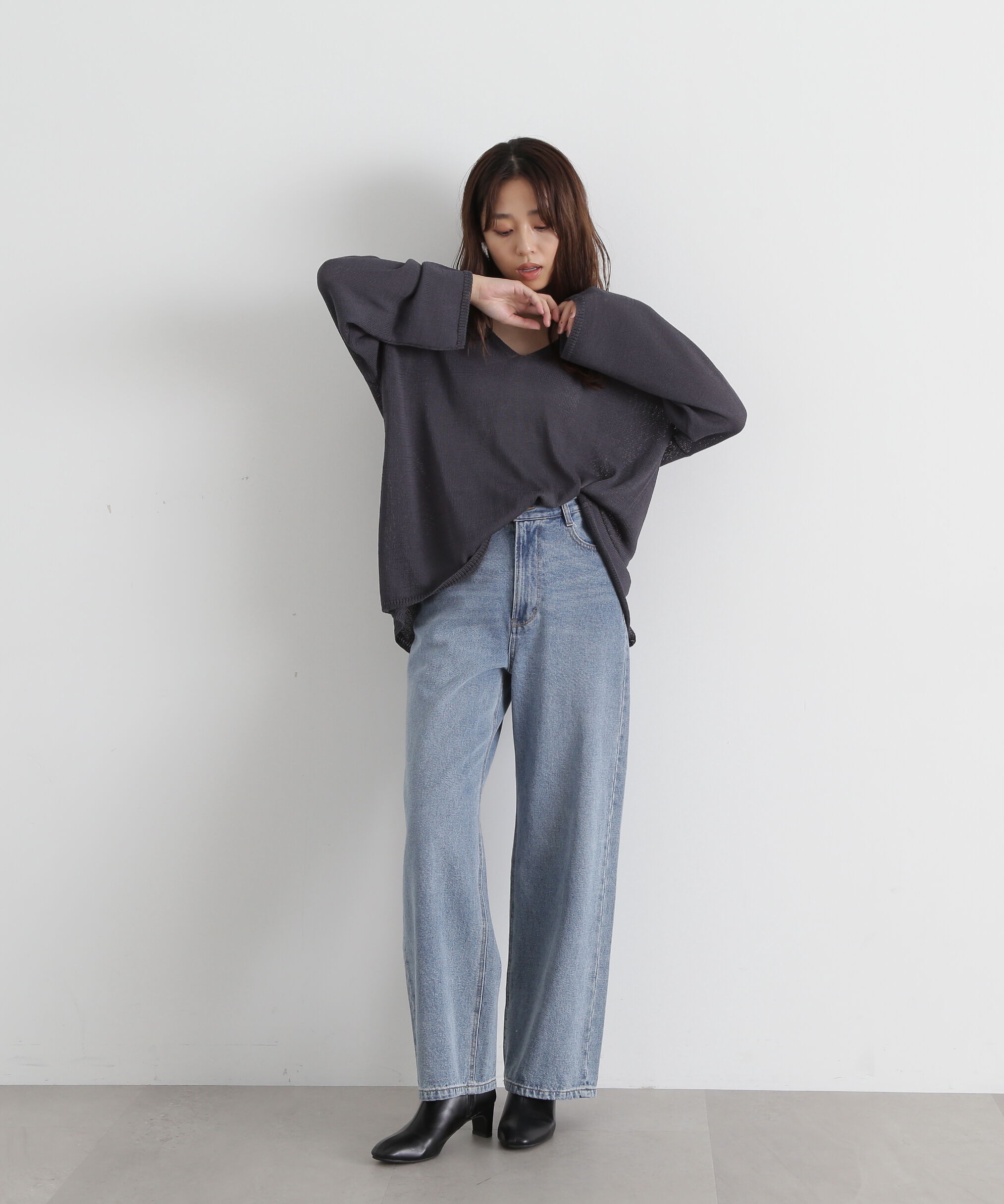  「ワイドストレートデニムパンツ」|その他|