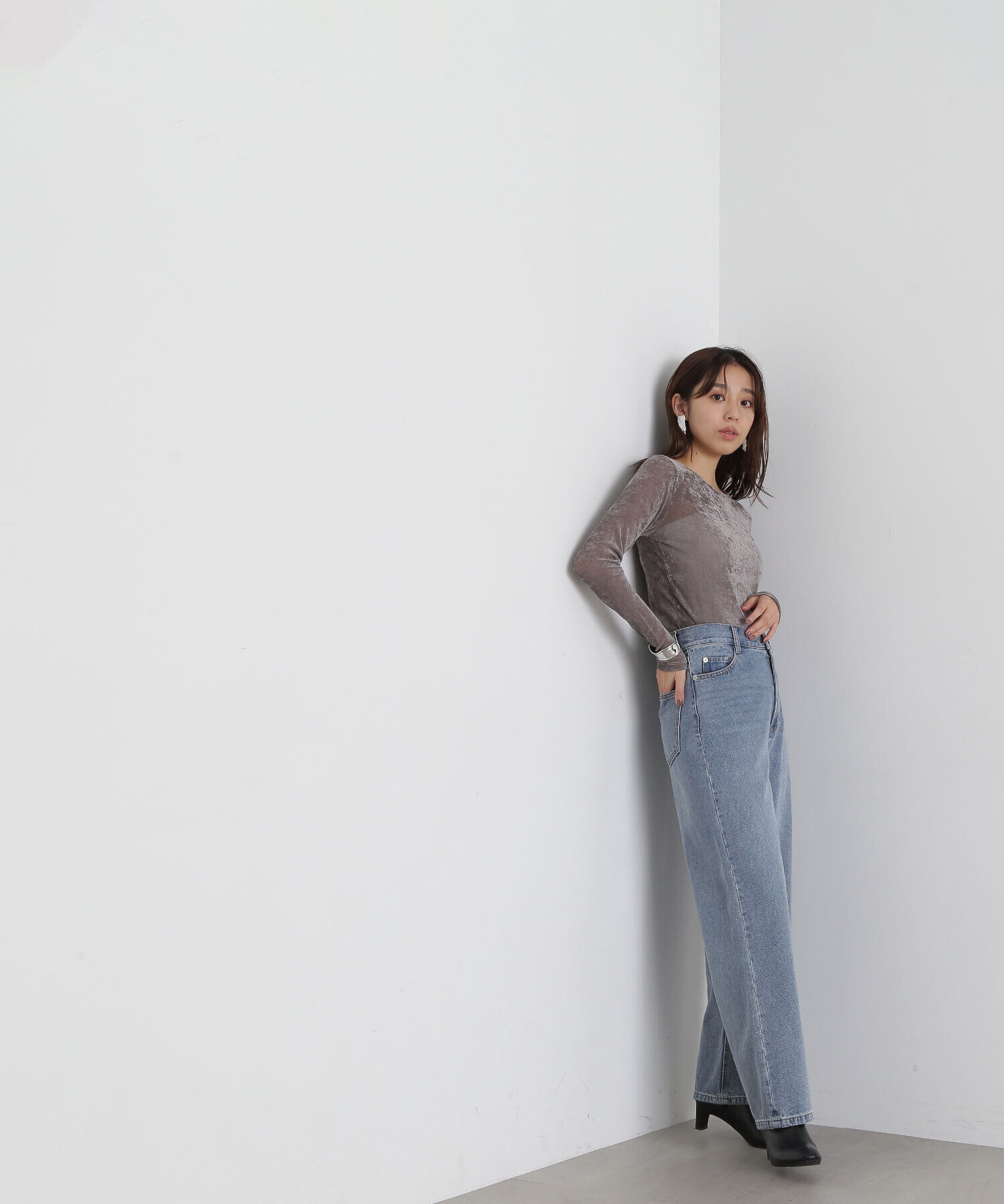  「ワイドストレートデニムパンツ」|その他|