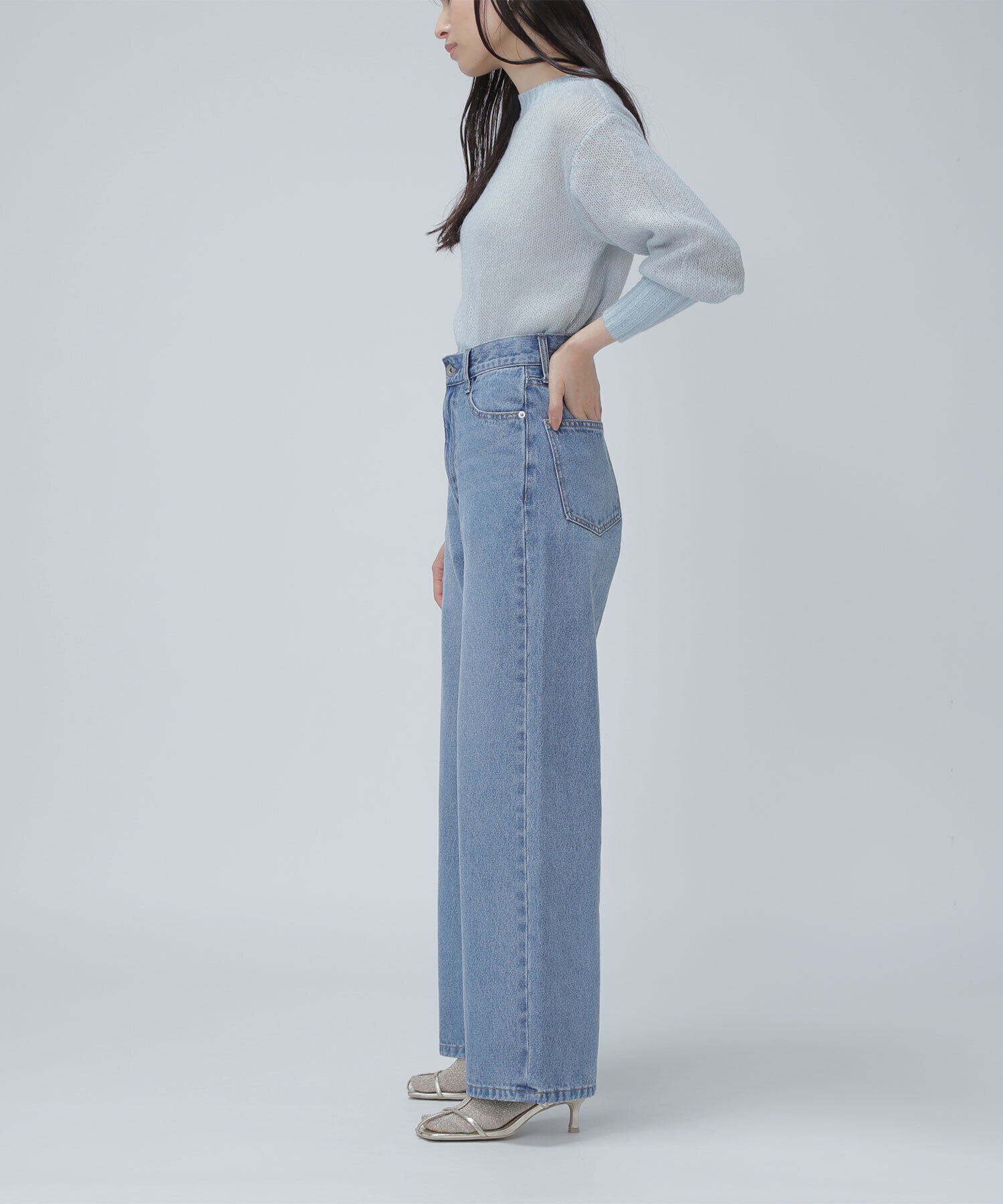  「ワイドストレートデニムパンツ」|その他|