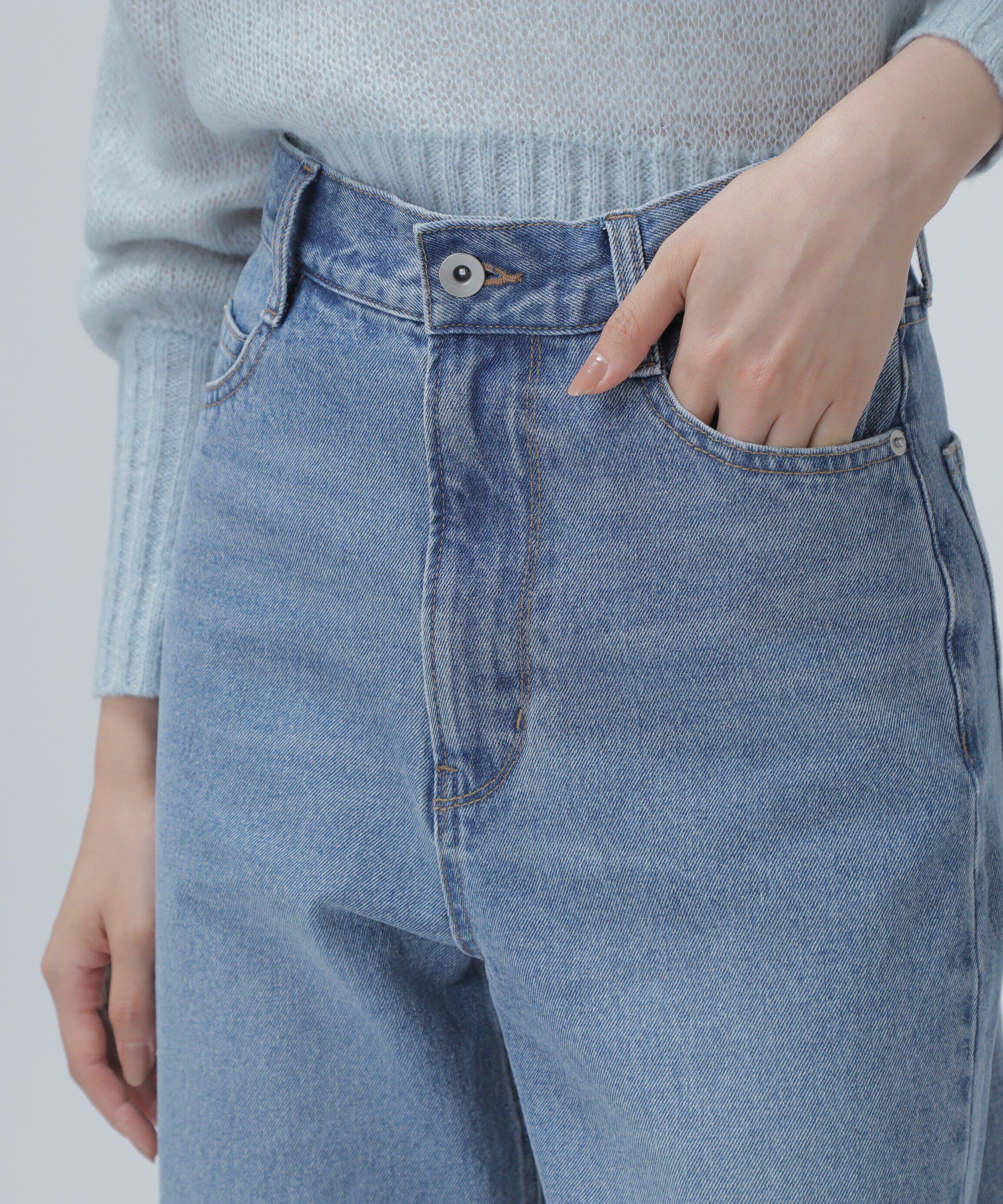  「ワイドストレートデニムパンツ」|その他|