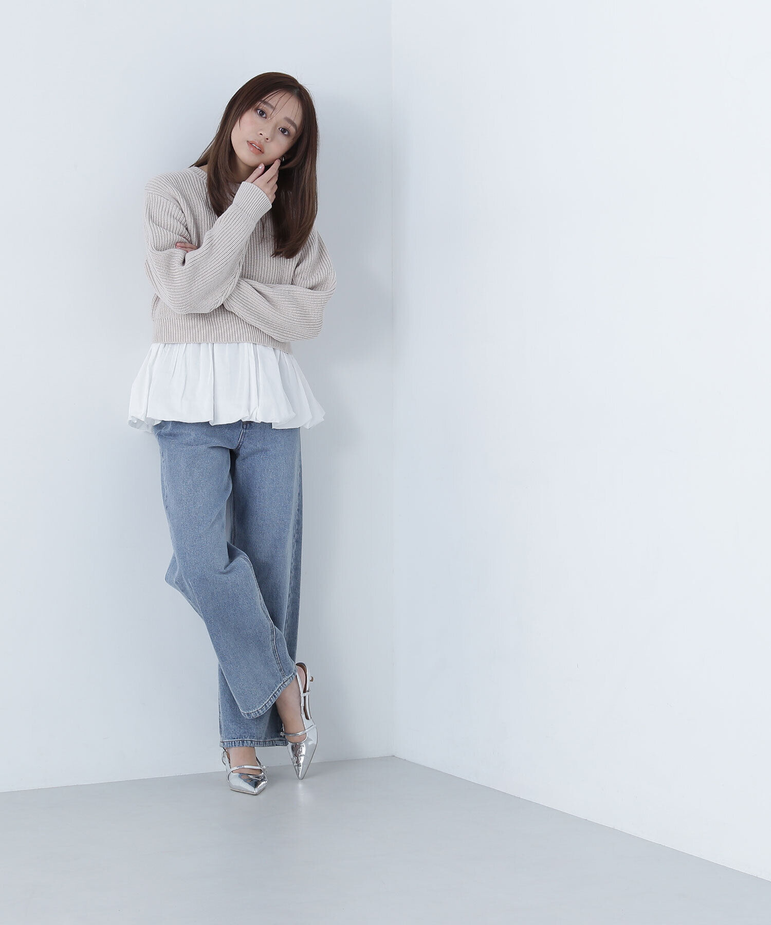  「ワイドストレートデニムパンツ」|その他|