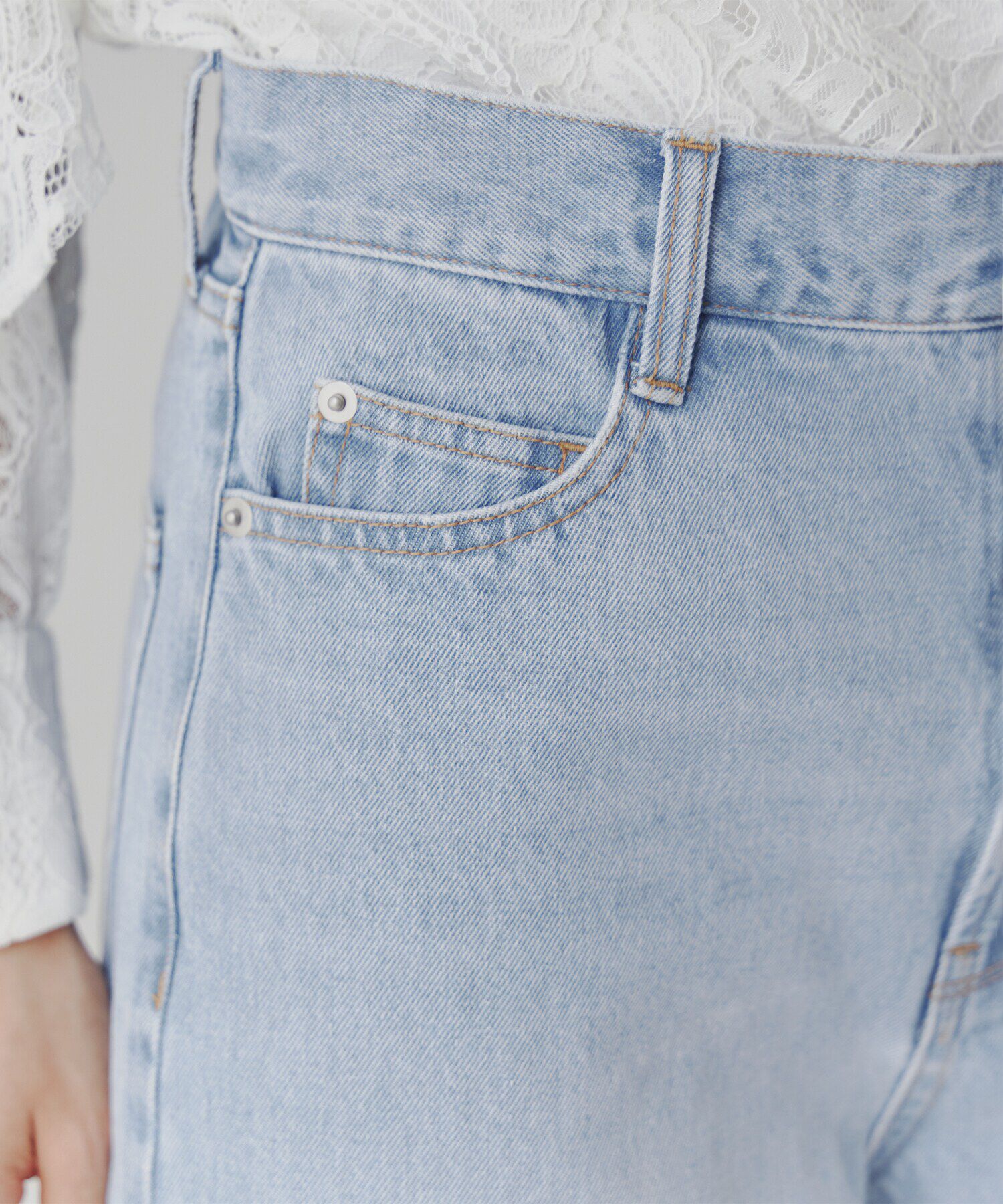  「ワイドストレートデニムパンツ」|その他|