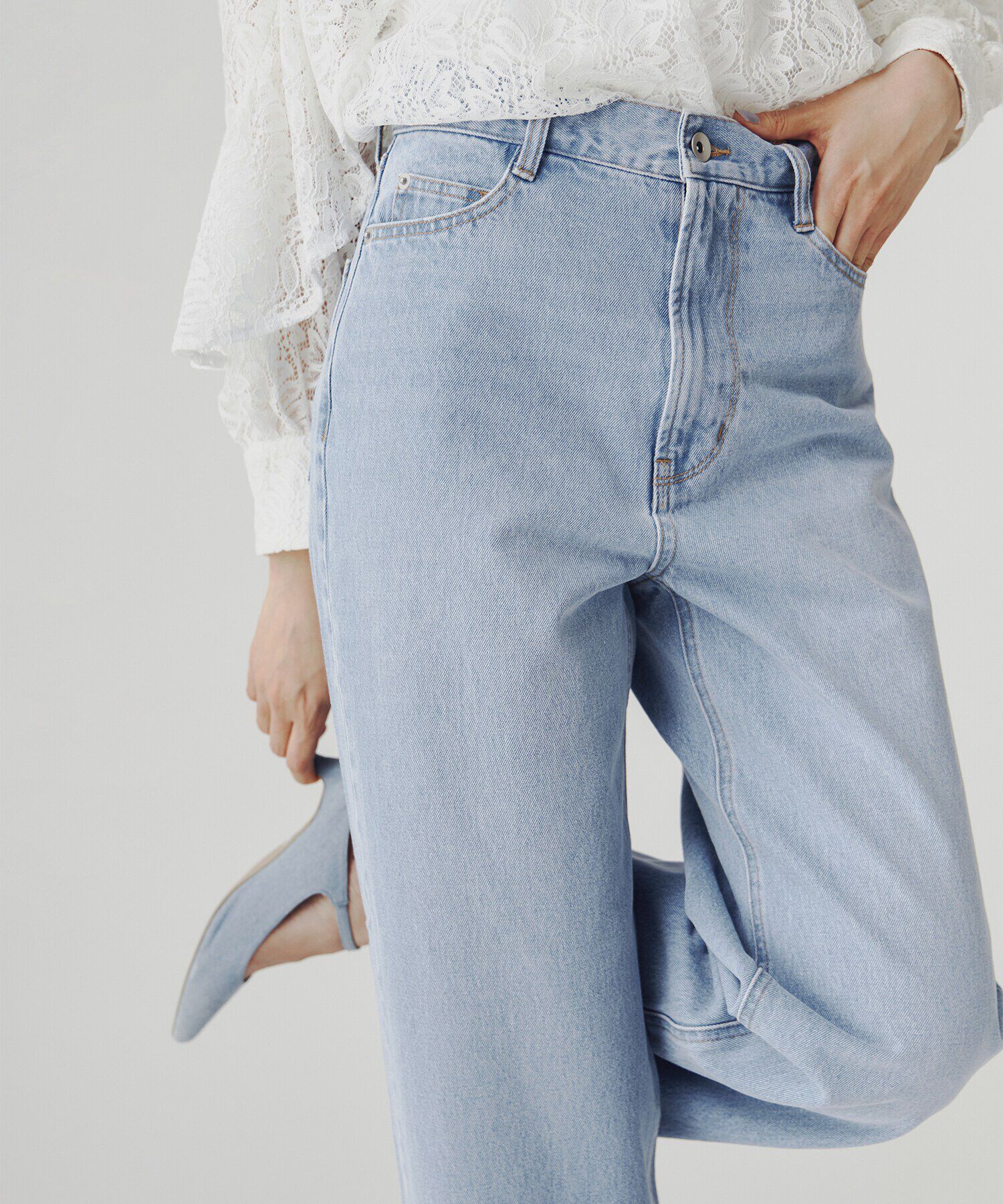  「ワイドストレートデニムパンツ」|その他|