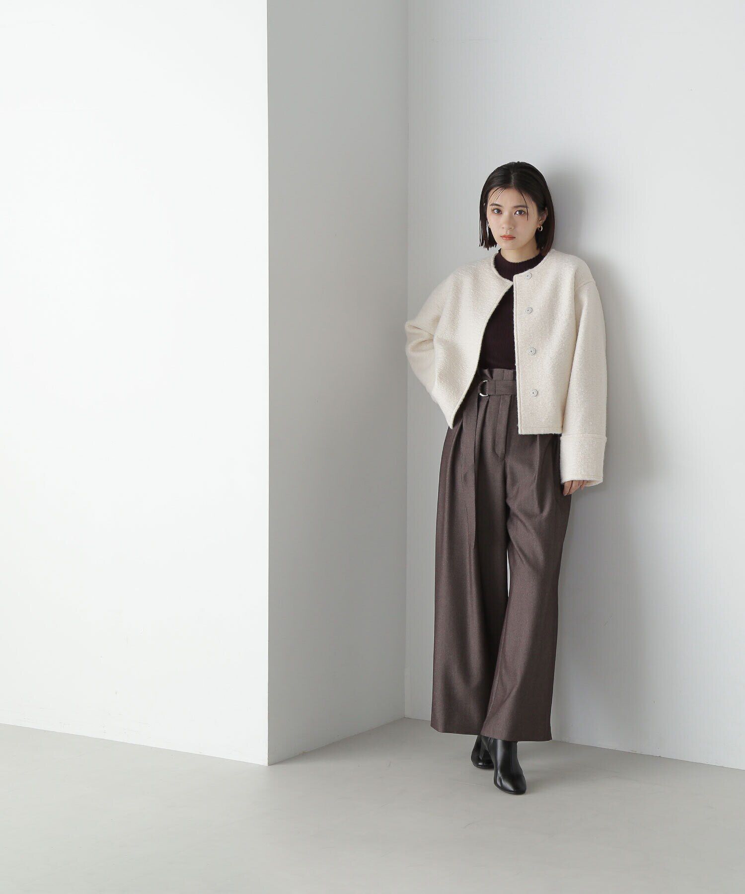  「ベルテッドツイーディータックパンツ」|その他|