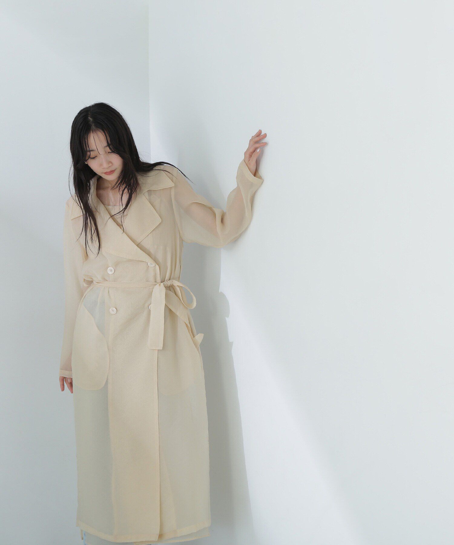  「シアートレンチコート」|その他|ベージュ