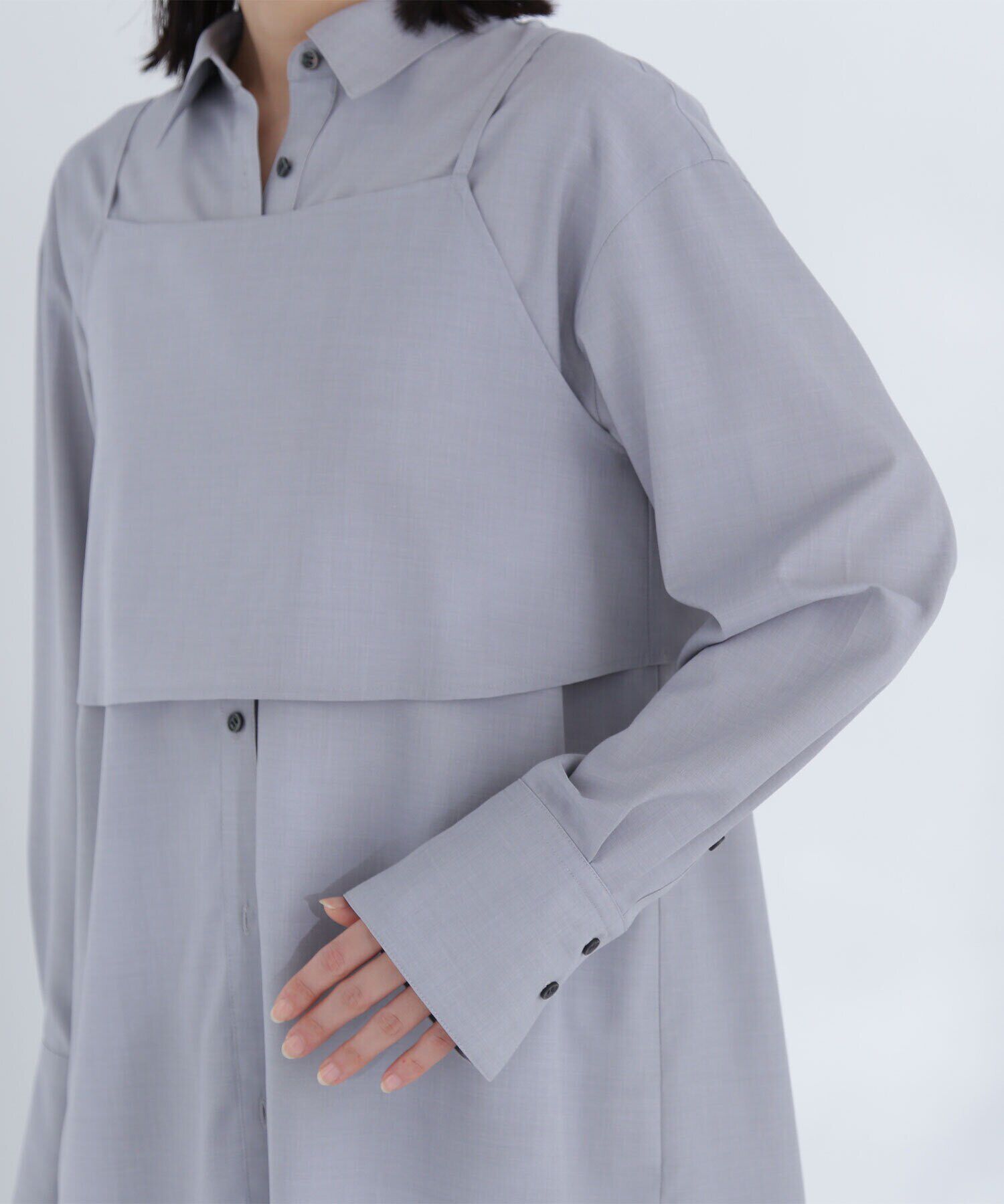  「ビスチェレイヤードシャツ」|シャツ・ブラウス|