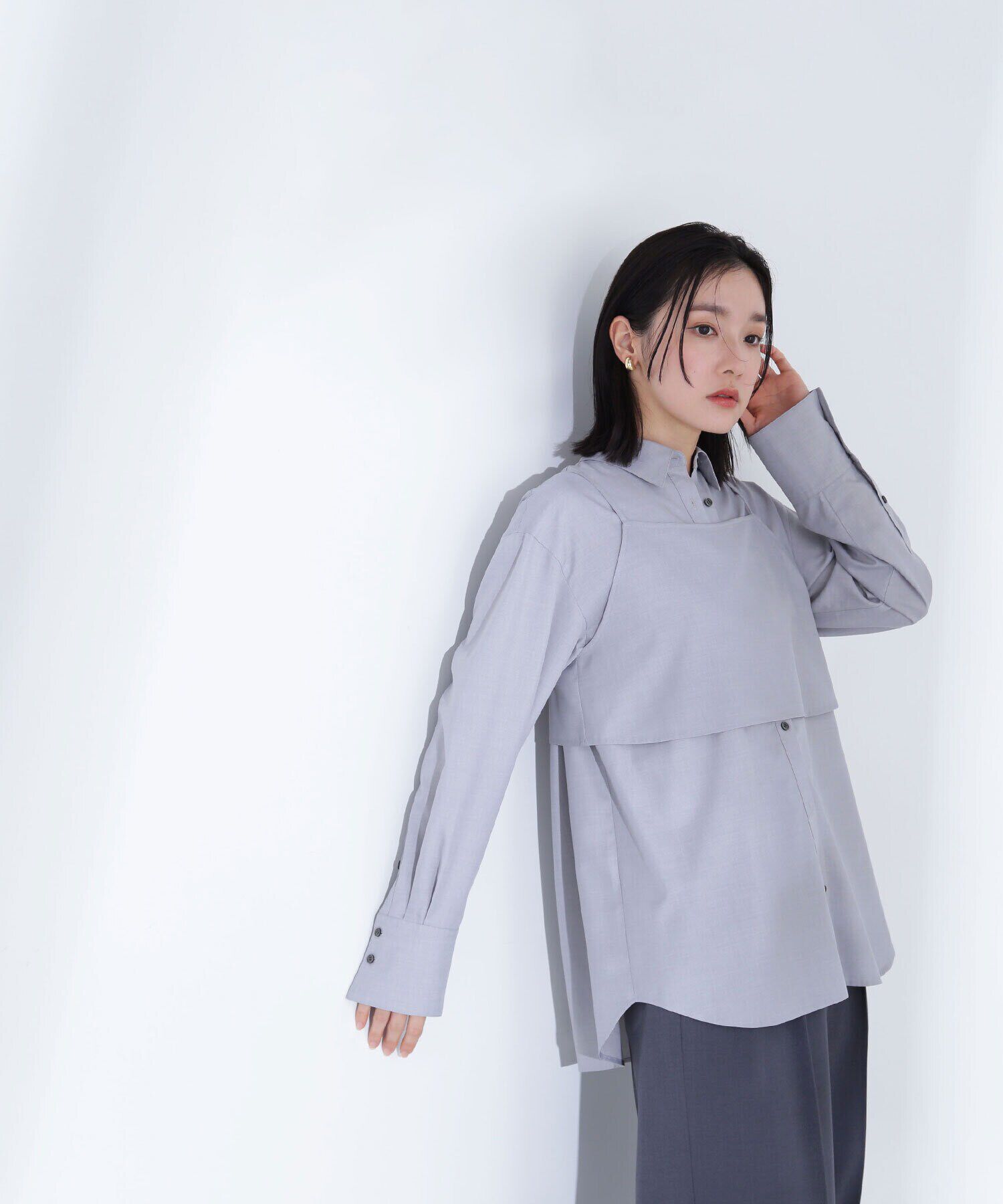  「ビスチェレイヤードシャツ」|シャツ・ブラウス|