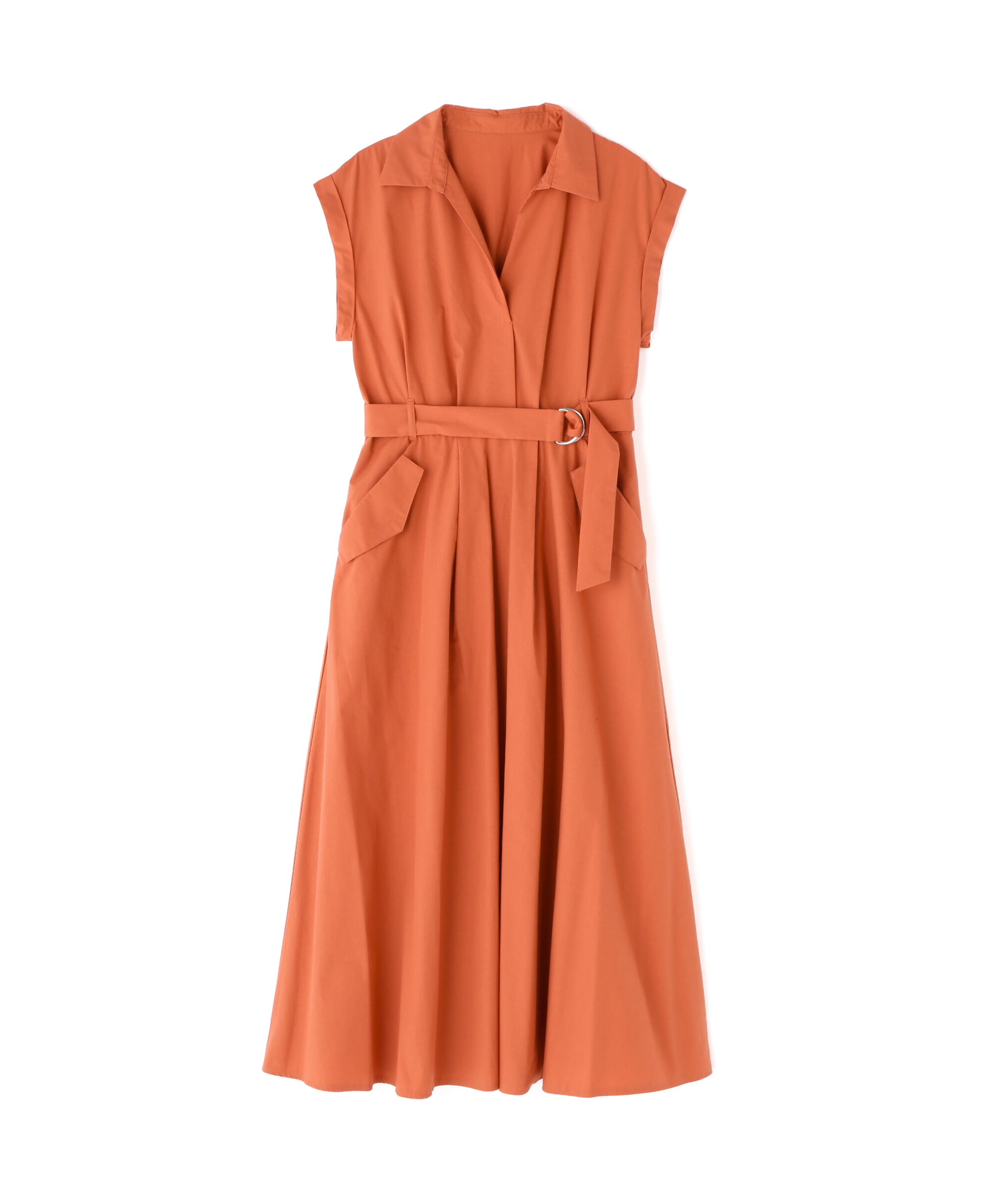  「ベルテッドポケットシャツワンピース」|ワンピース|