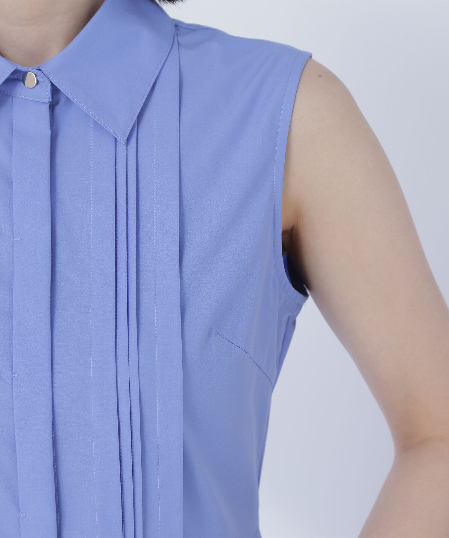  「ピンタックシャツワンピース」|ワンピース|