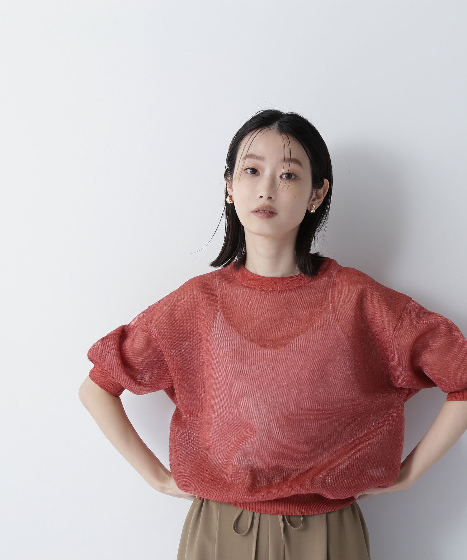  「シアーフォルムニット」|ニット・セーター|