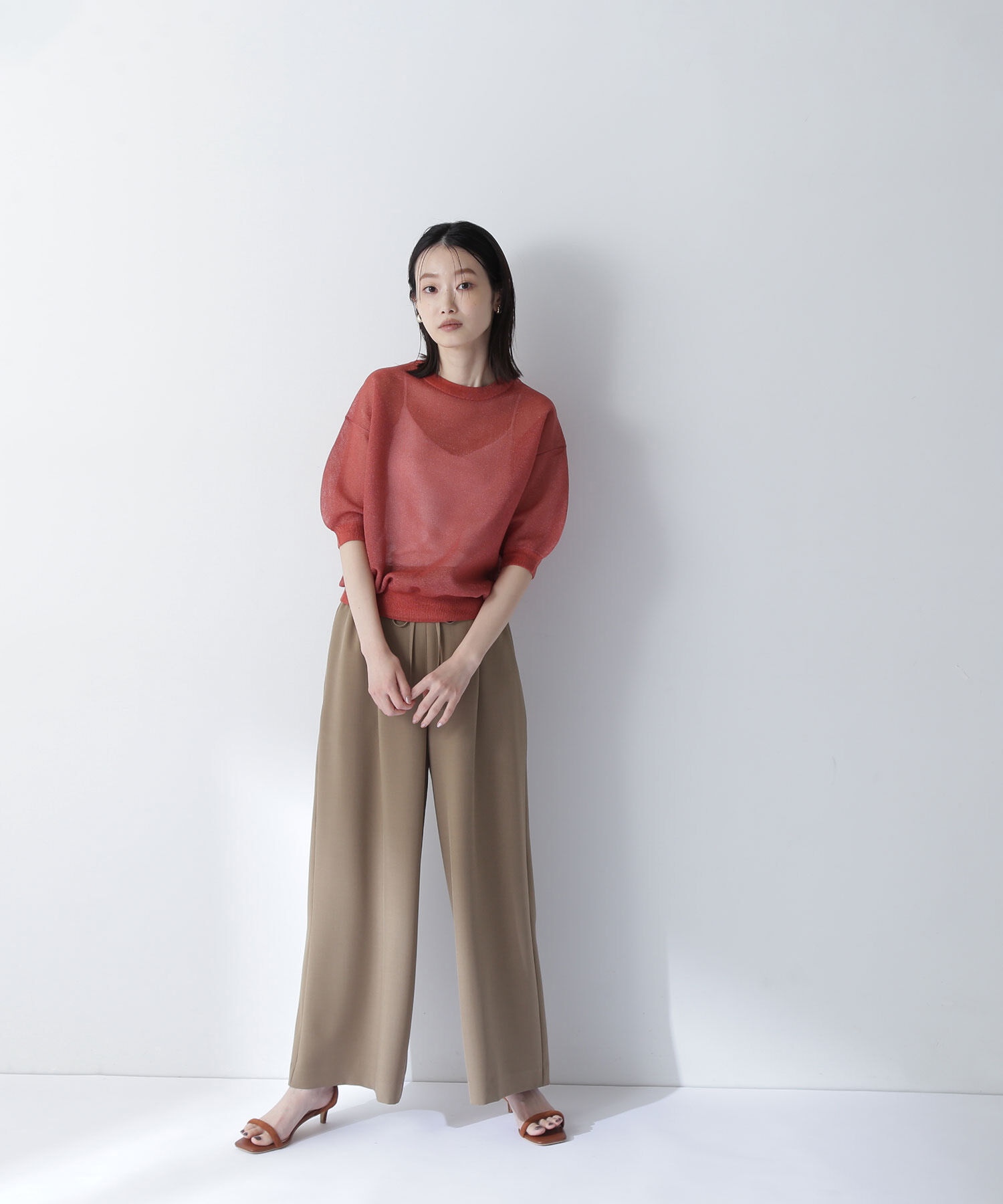  「シアーフォルムニット」|ニット・セーター|