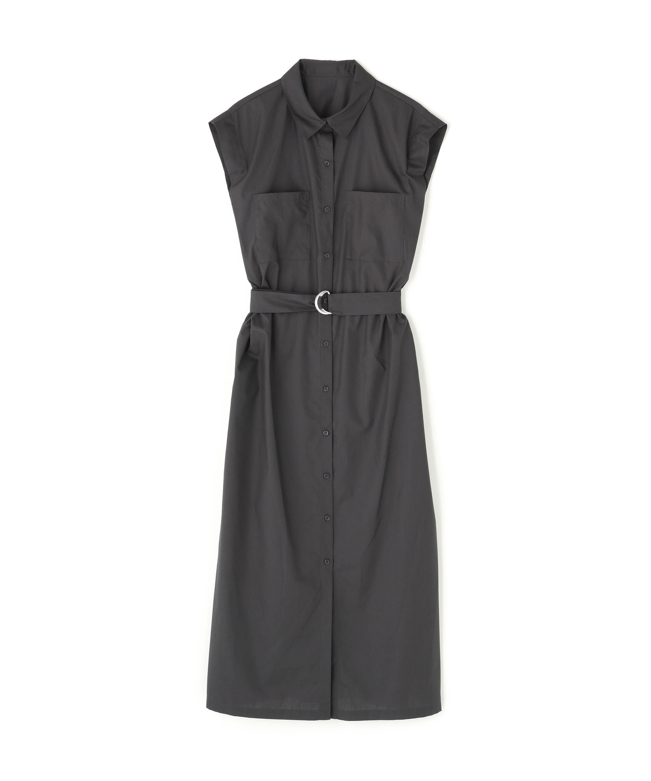  「ベルテッドナローシャツワンピース」|ワンピース|