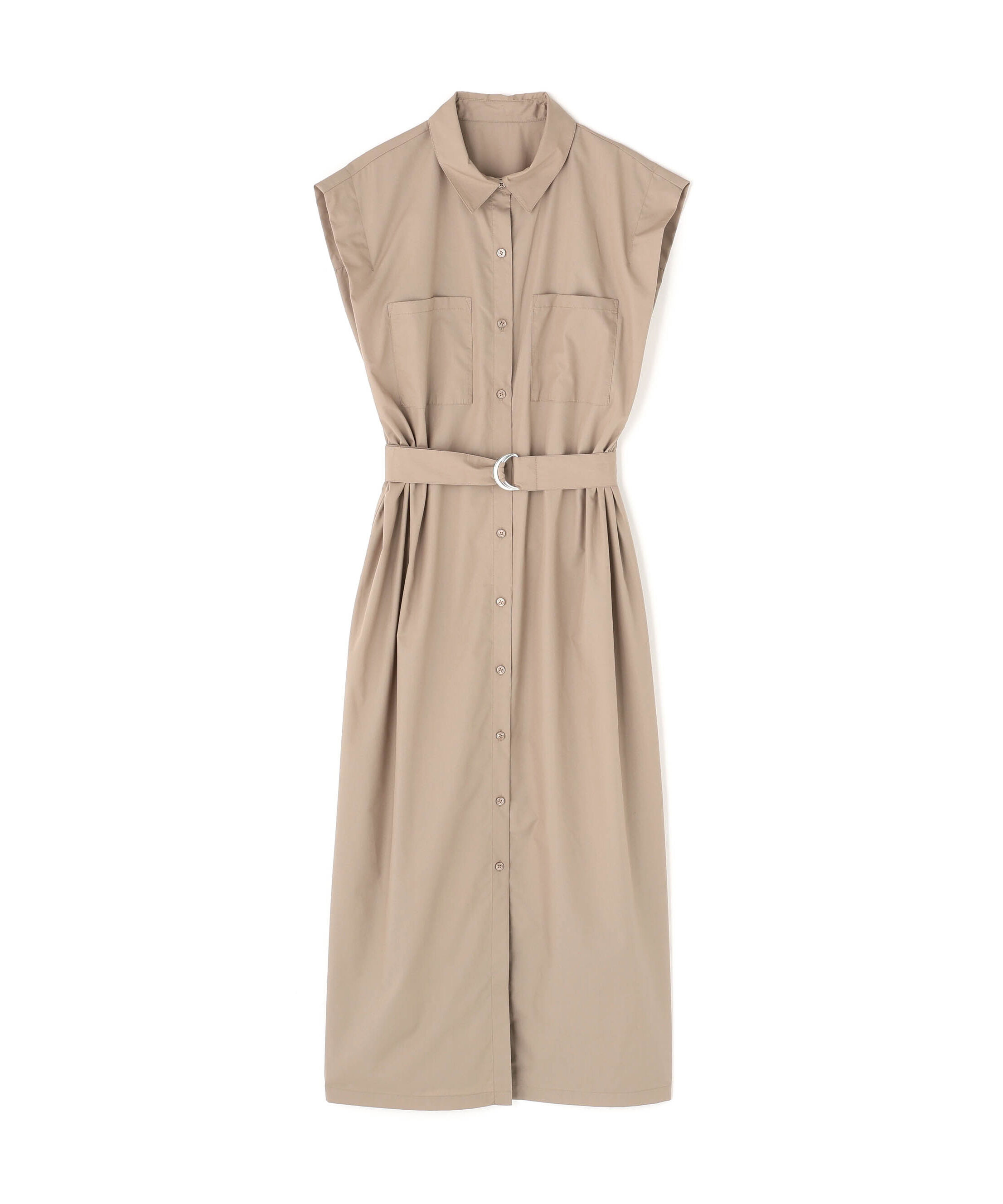  「ベルテッドナローシャツワンピース」|ワンピース|