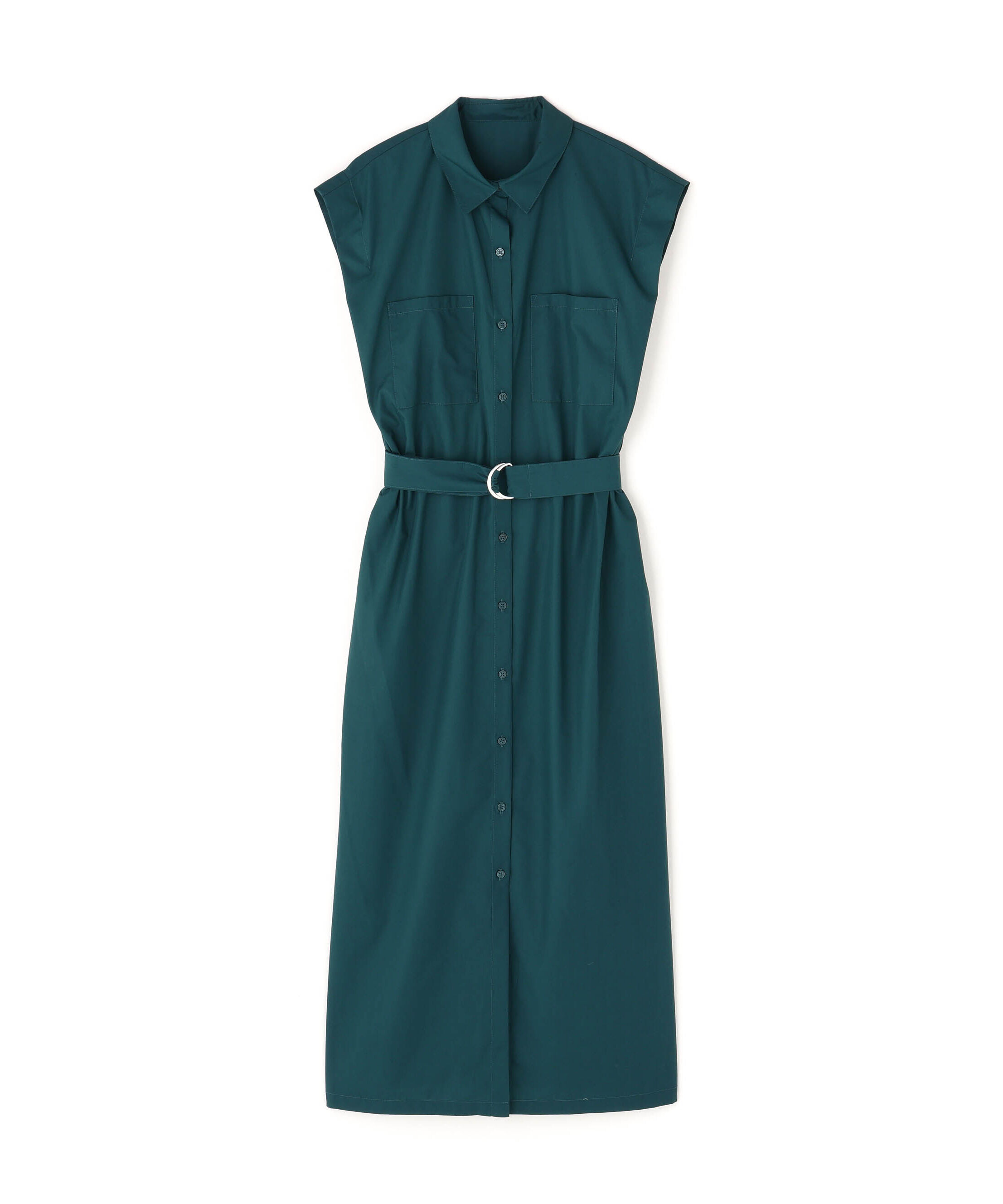  「ベルテッドナローシャツワンピース」|ワンピース|