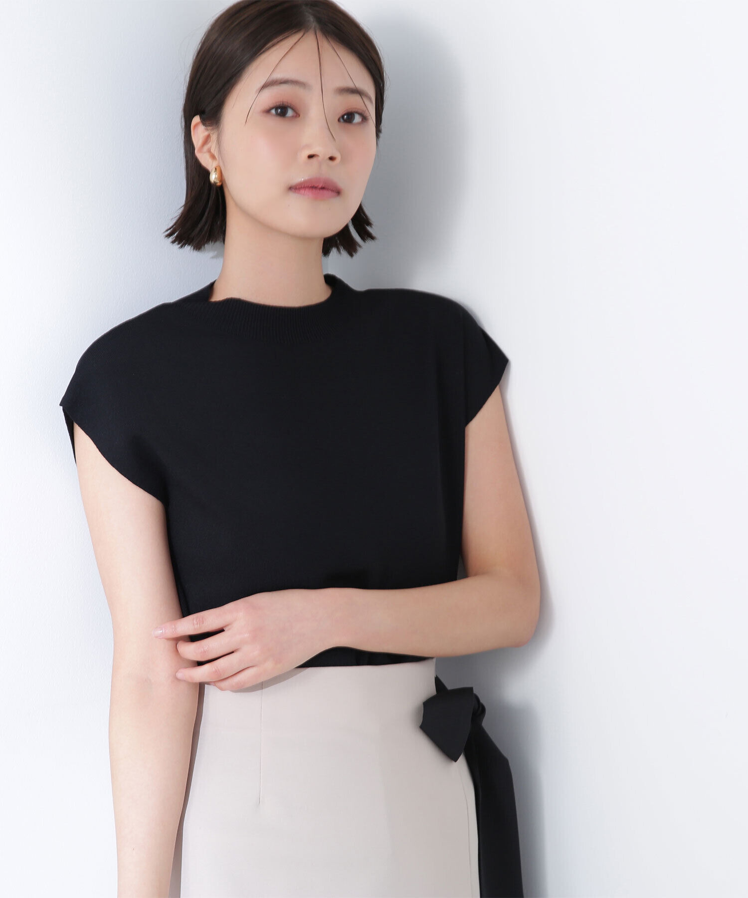  「総針ベーシックシリーズ モックネックニット」|ニット・セーター|