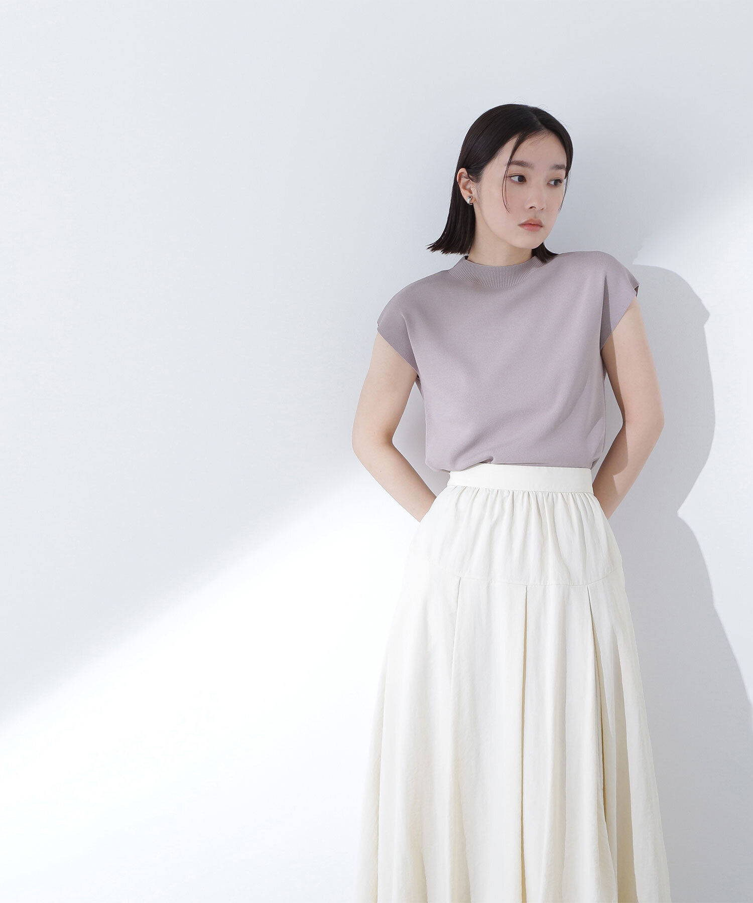  「総針ベーシックシリーズ モックネックニット」|ニット・セーター|