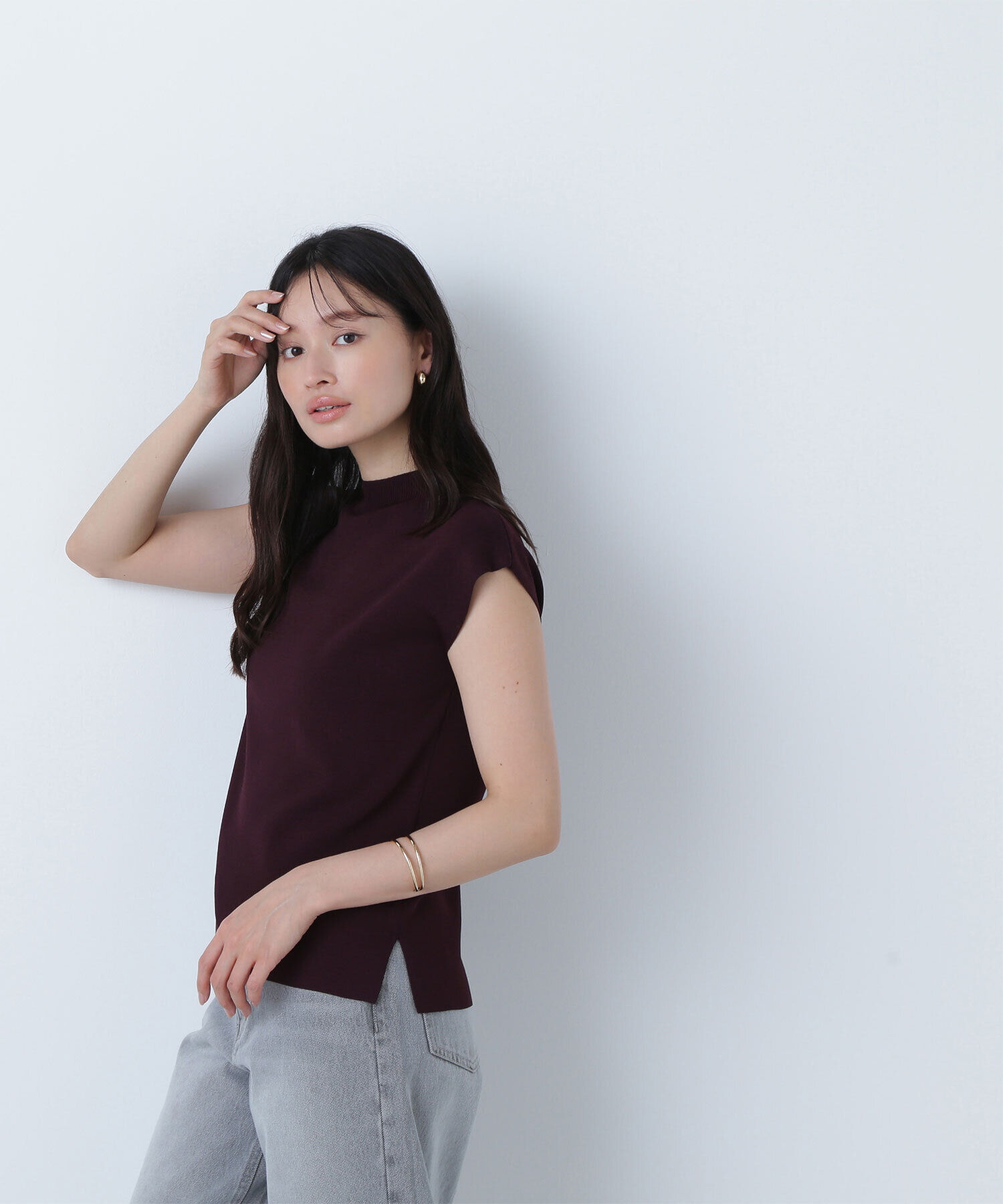  「総針ベーシックシリーズ モックネックニット」|ニット・セーター|