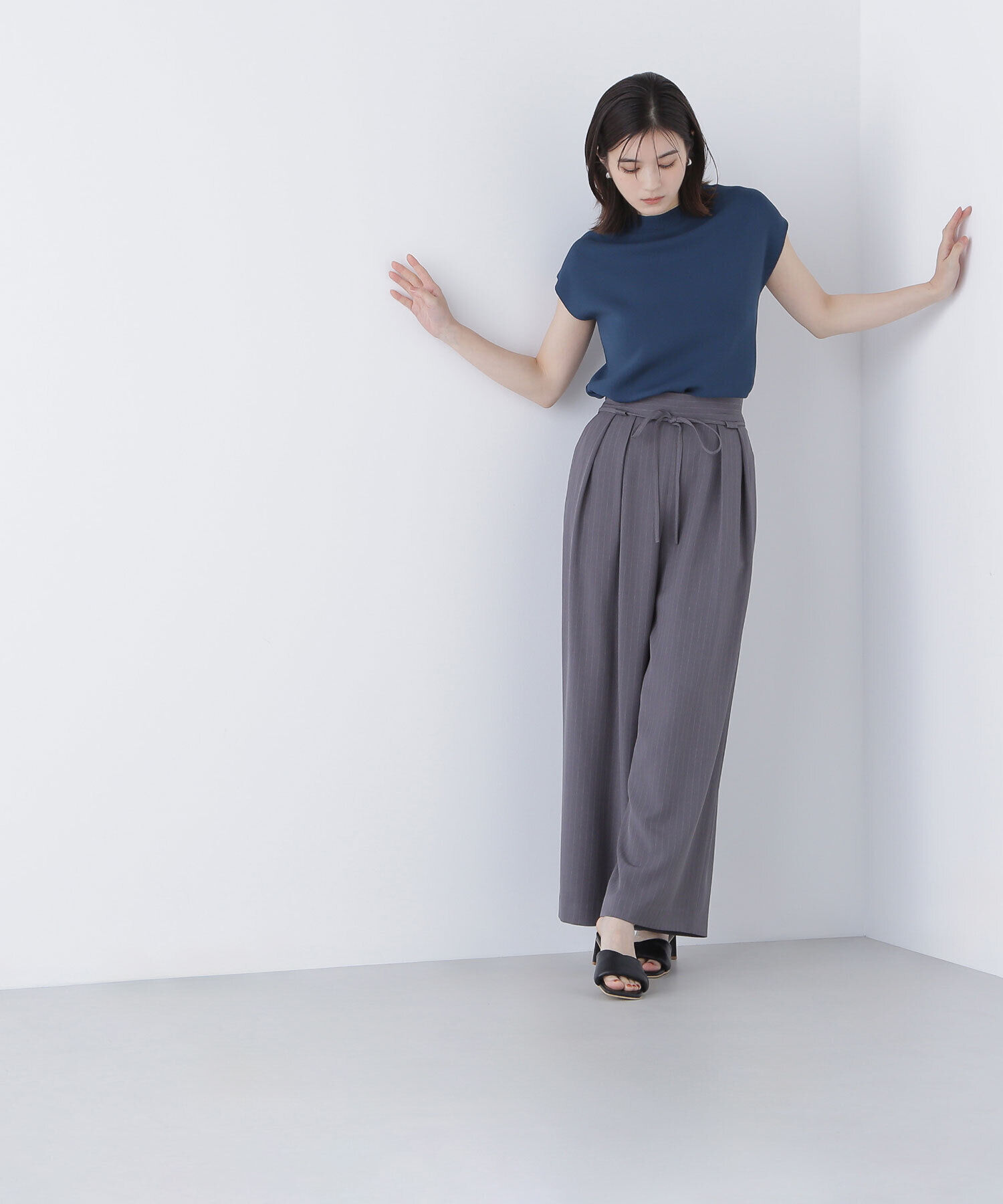  「総針ベーシックシリーズ モックネックニット」|ニット・セーター|