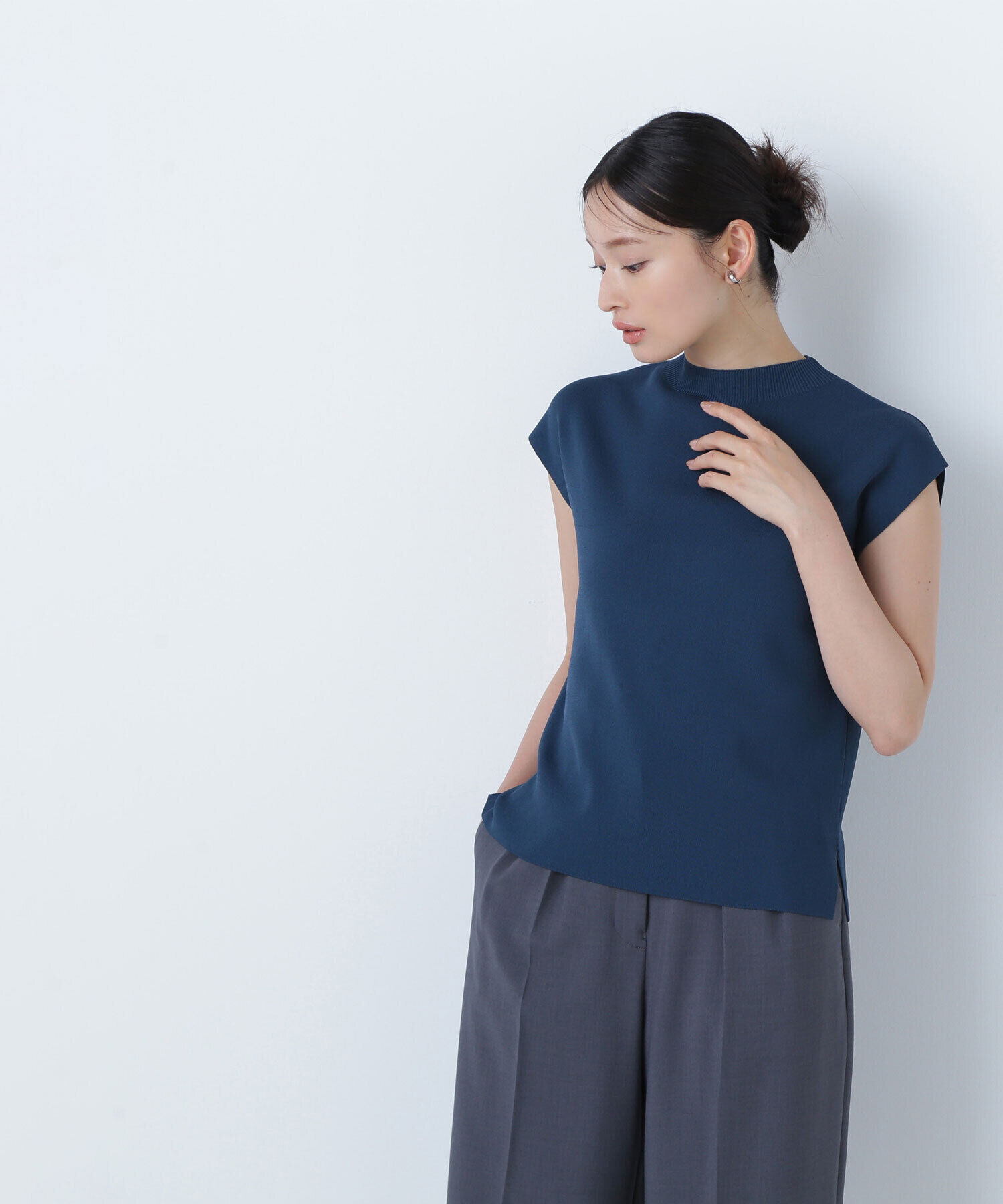  「総針ベーシックシリーズ モックネックニット」|ニット・セーター|