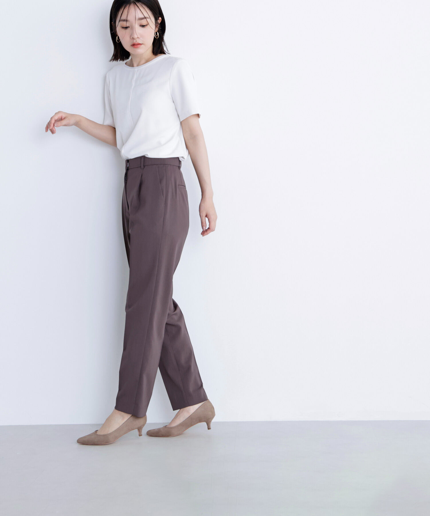  「シフォンラインTブラウス」|シャツ・ブラウス|