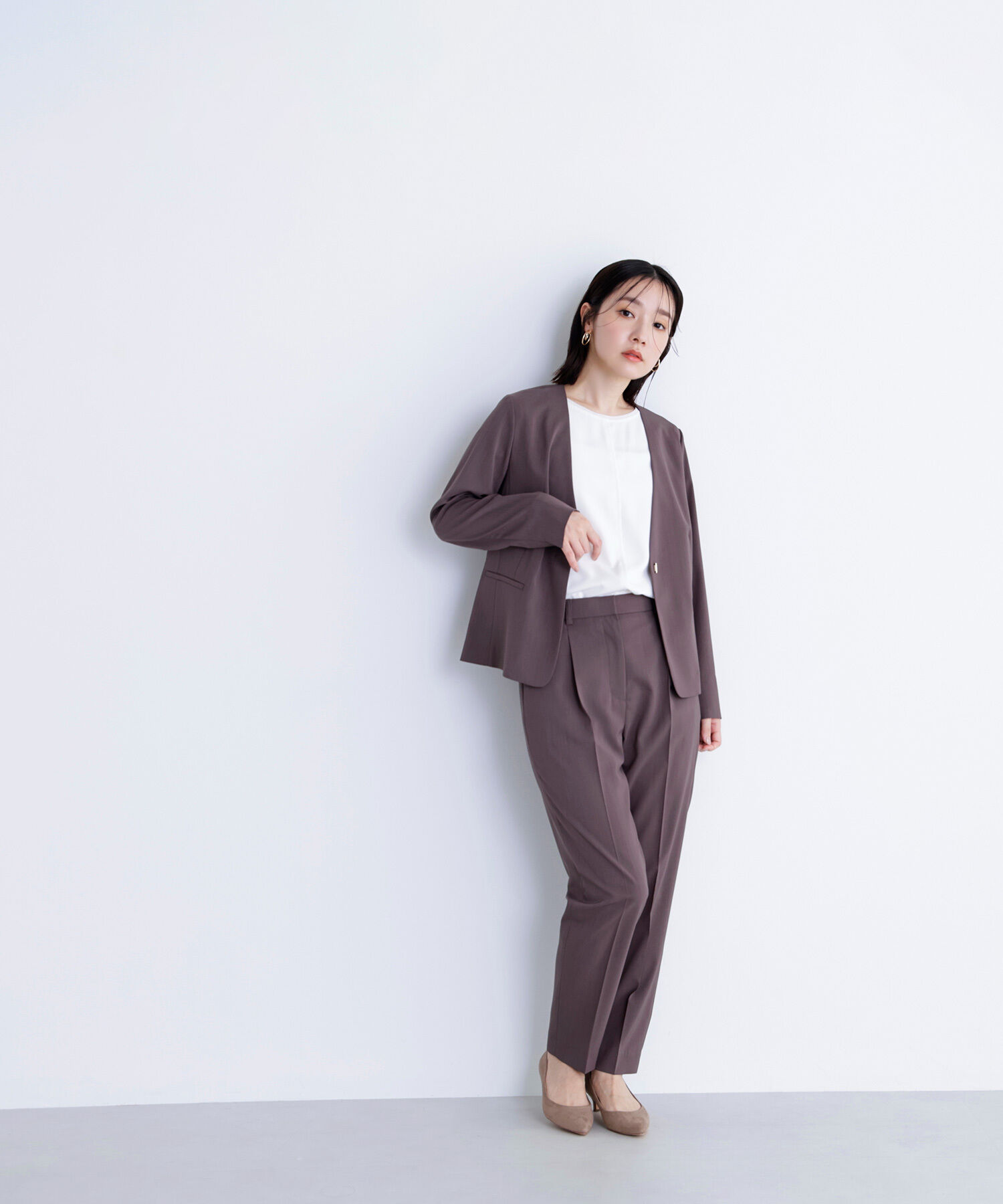  「シフォンラインTブラウス」|シャツ・ブラウス|